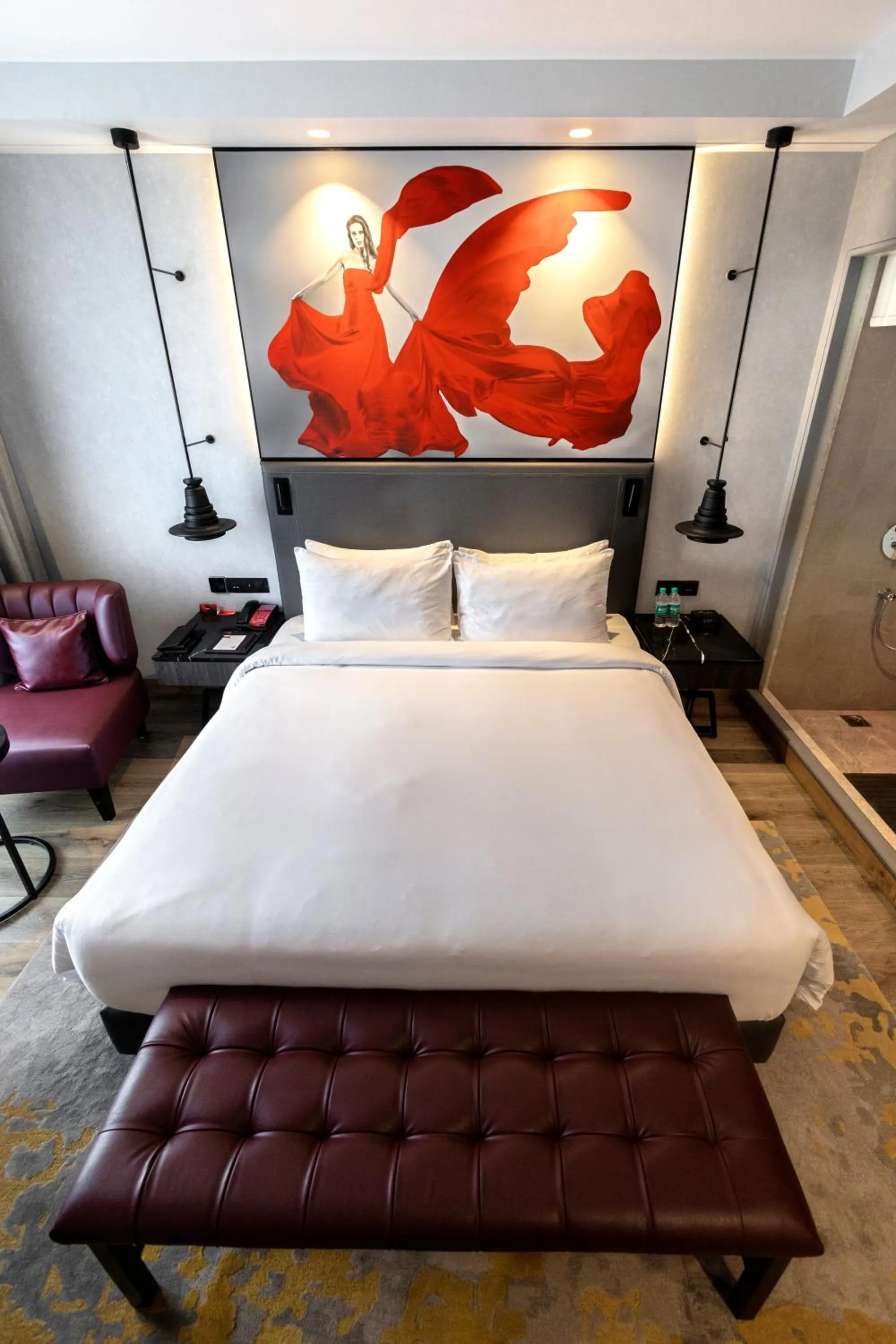 Bed in Radisson RED Chandigarh Mohali