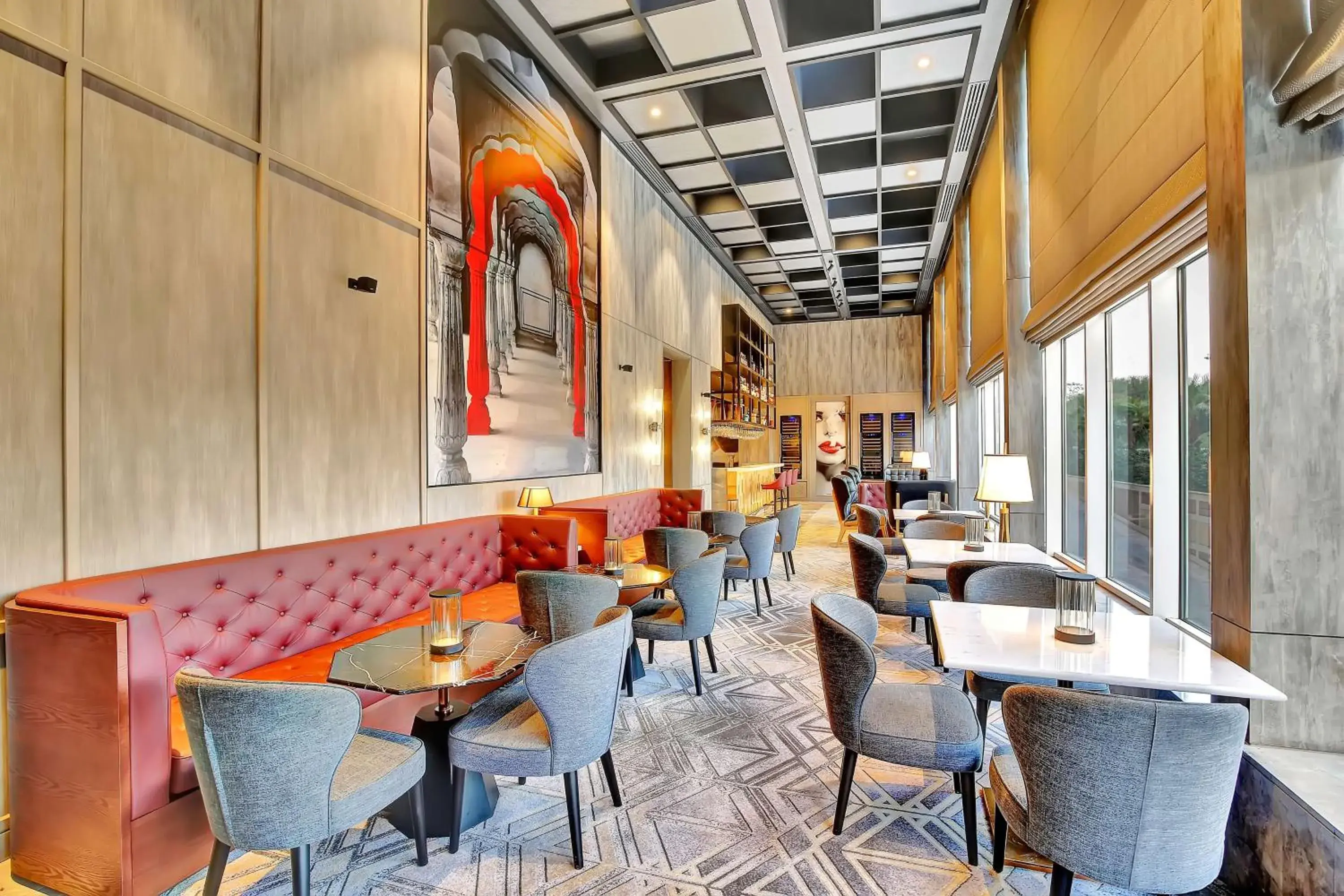 Lounge or bar in Radisson RED Chandigarh Mohali Lounge or bar in Radisson RED Chandigarh Mohali