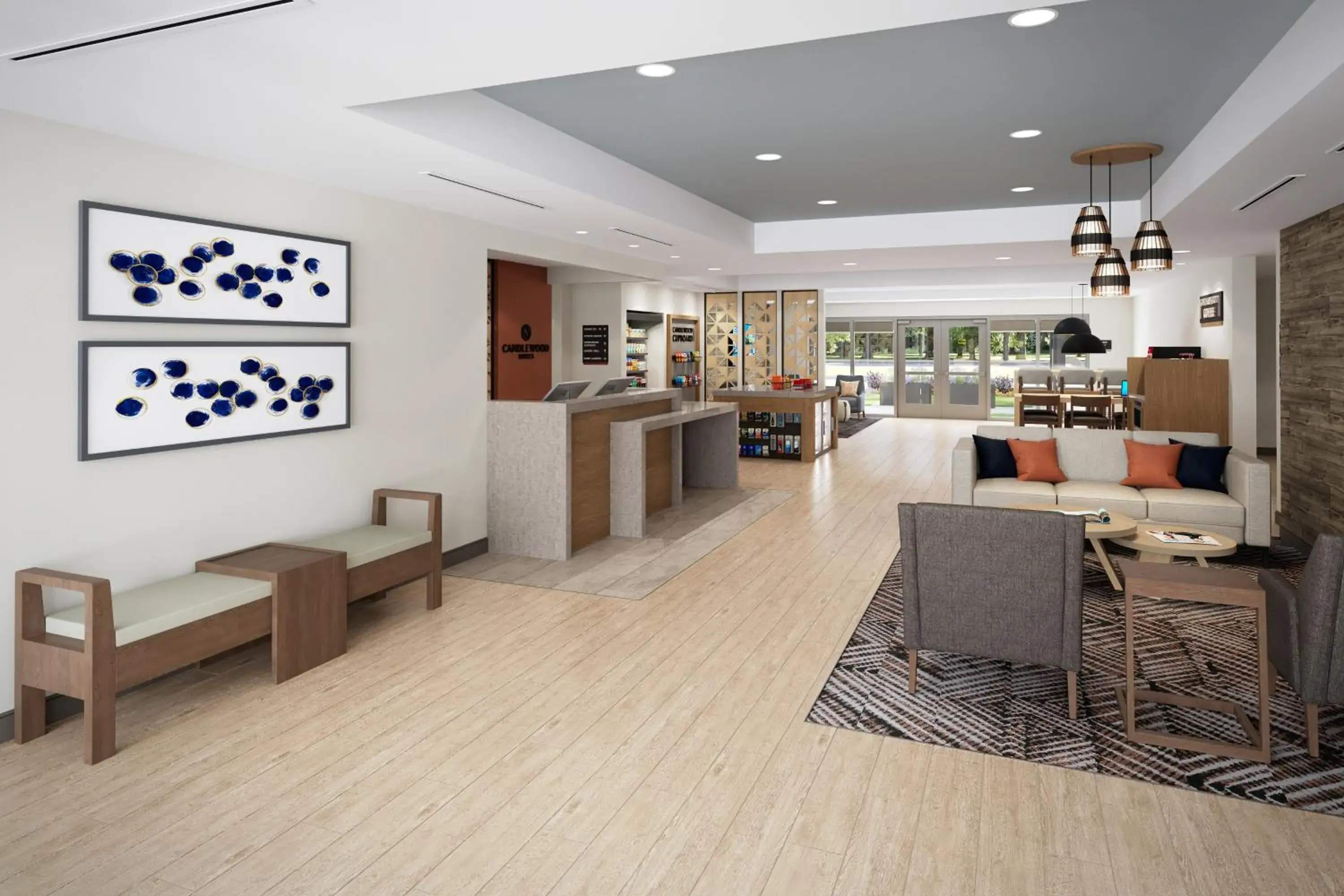 Lobby or reception in Candlewood Suites - Columbia by IHG Lobby or reception in Candlewood Suites - Columbia by IHG