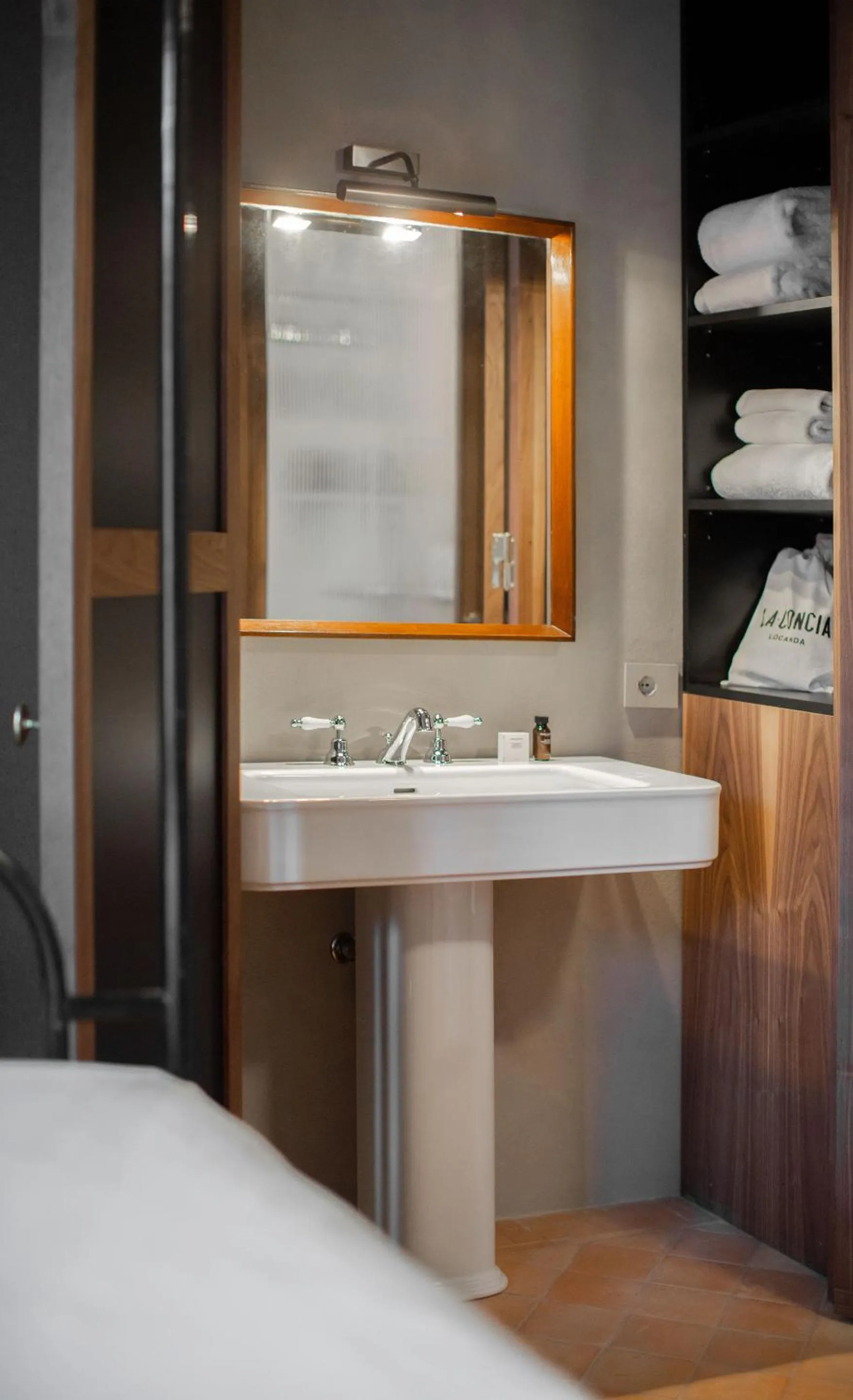 Bathroom, Bed in Locanda La Concia