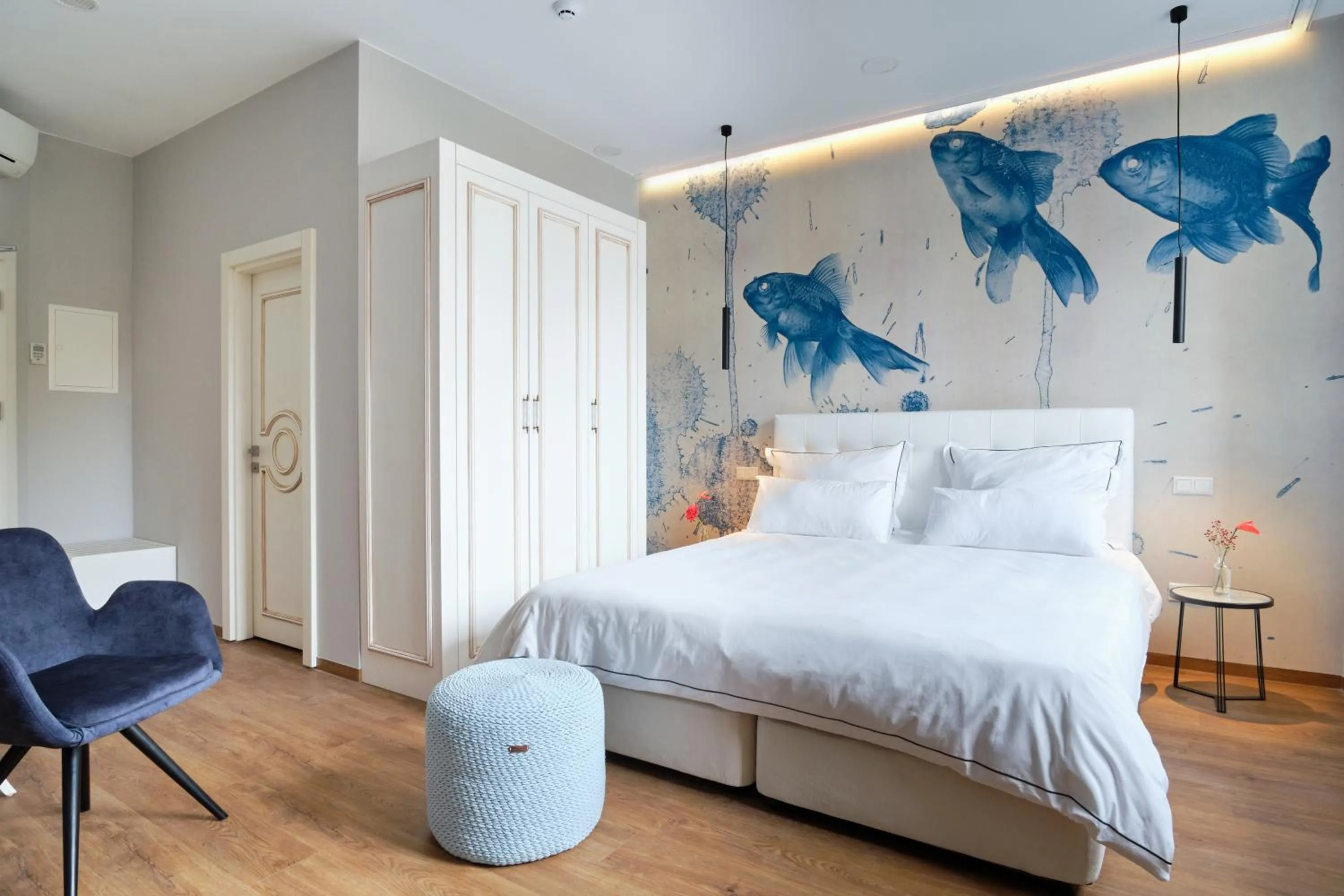 Bed in The Kepos Hotel Erlangen