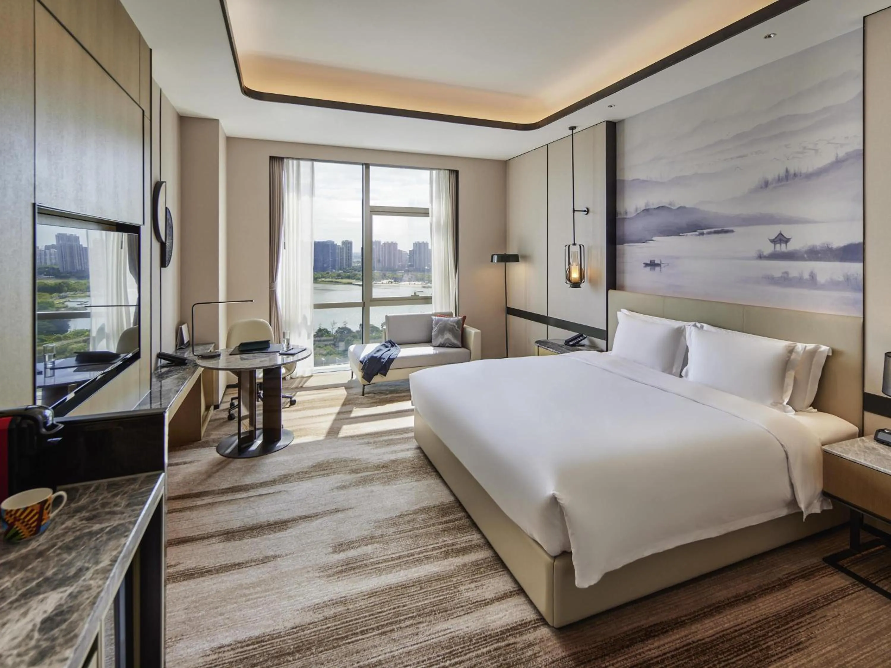 Bedroom, Bed in Pullman Suzhou Taicang
