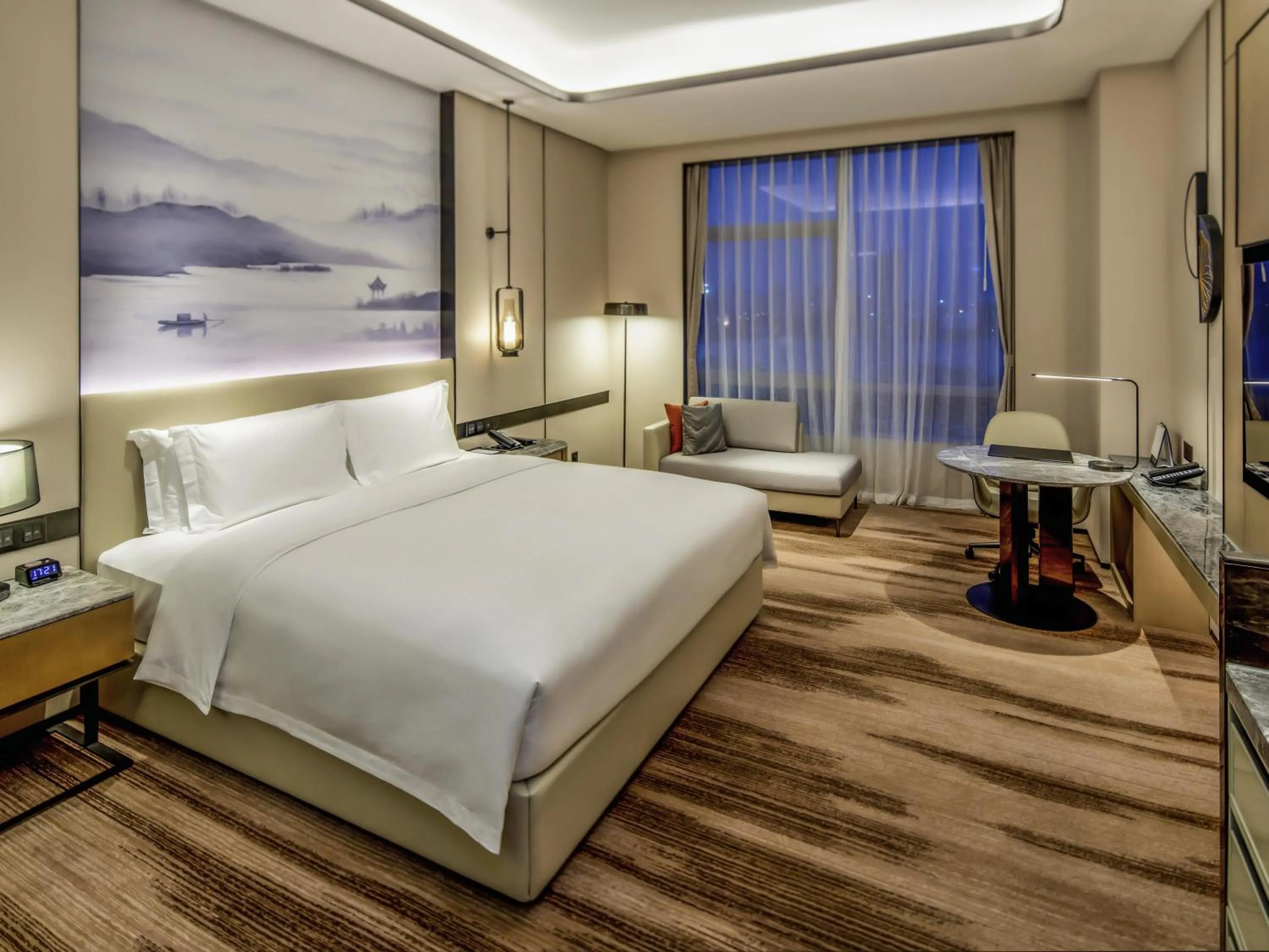 Bedroom, Bed in Pullman Suzhou Taicang
