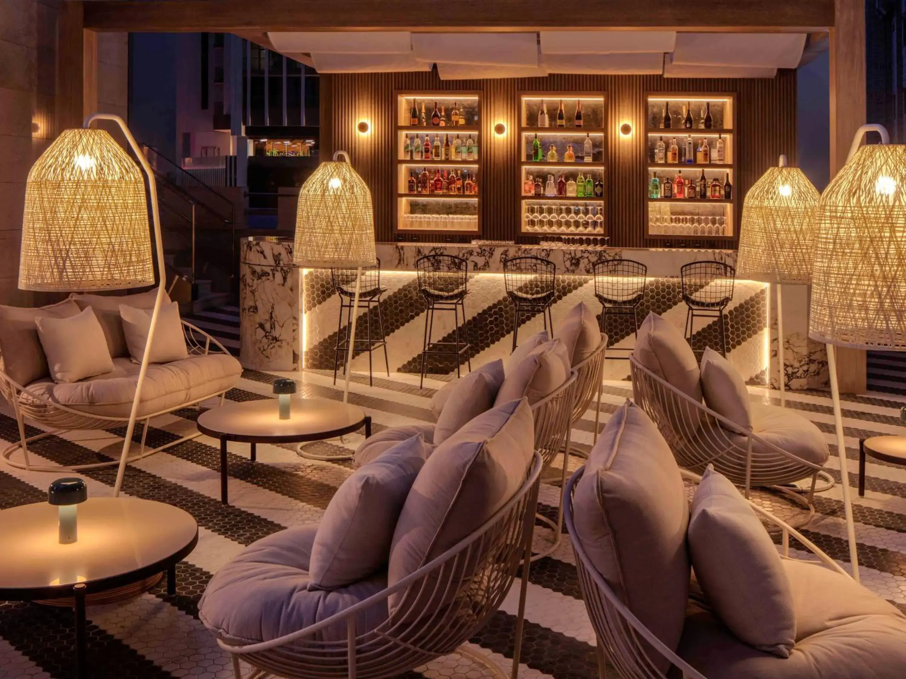 Lounge or bar in Hyde Hotel Dubai Lounge or bar in Hyde Hotel Dubai