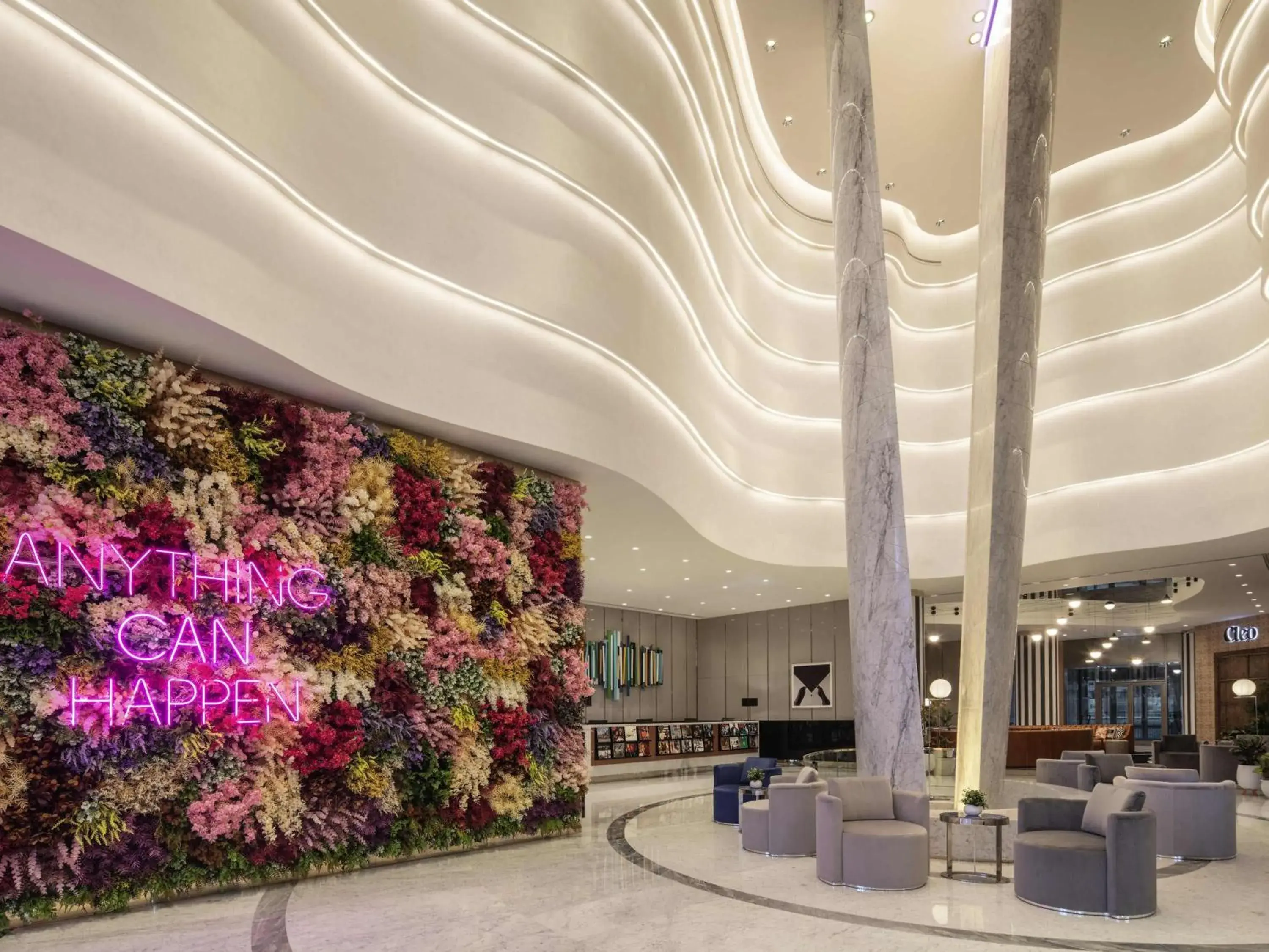 Property building in Hyde Hotel Dubai Property building in Hyde Hotel Dubai