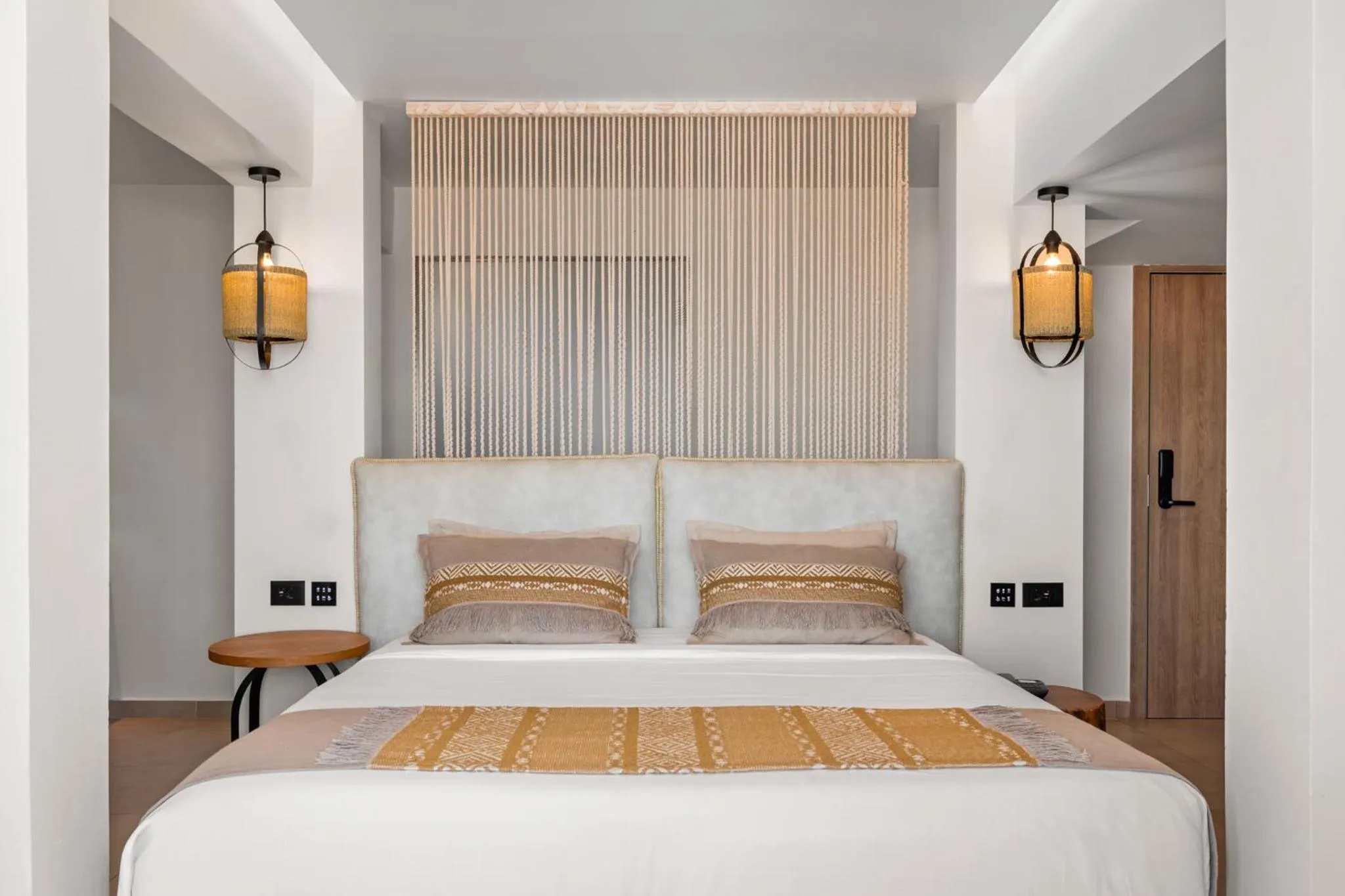 Bed in Cabana Blu Hotel & Suites