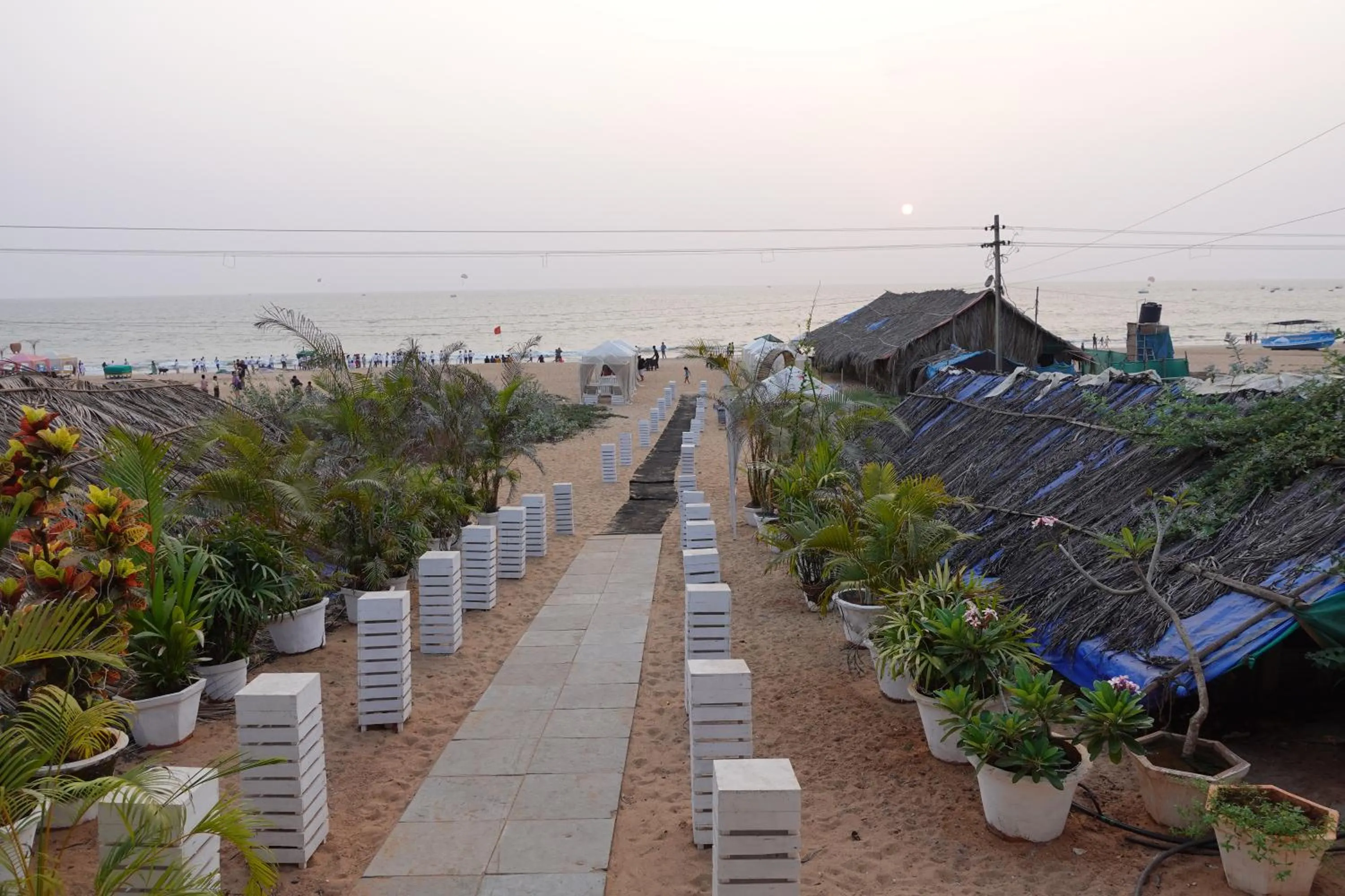 Sea view in Lillywoods Zac Beach Resort, Calangute