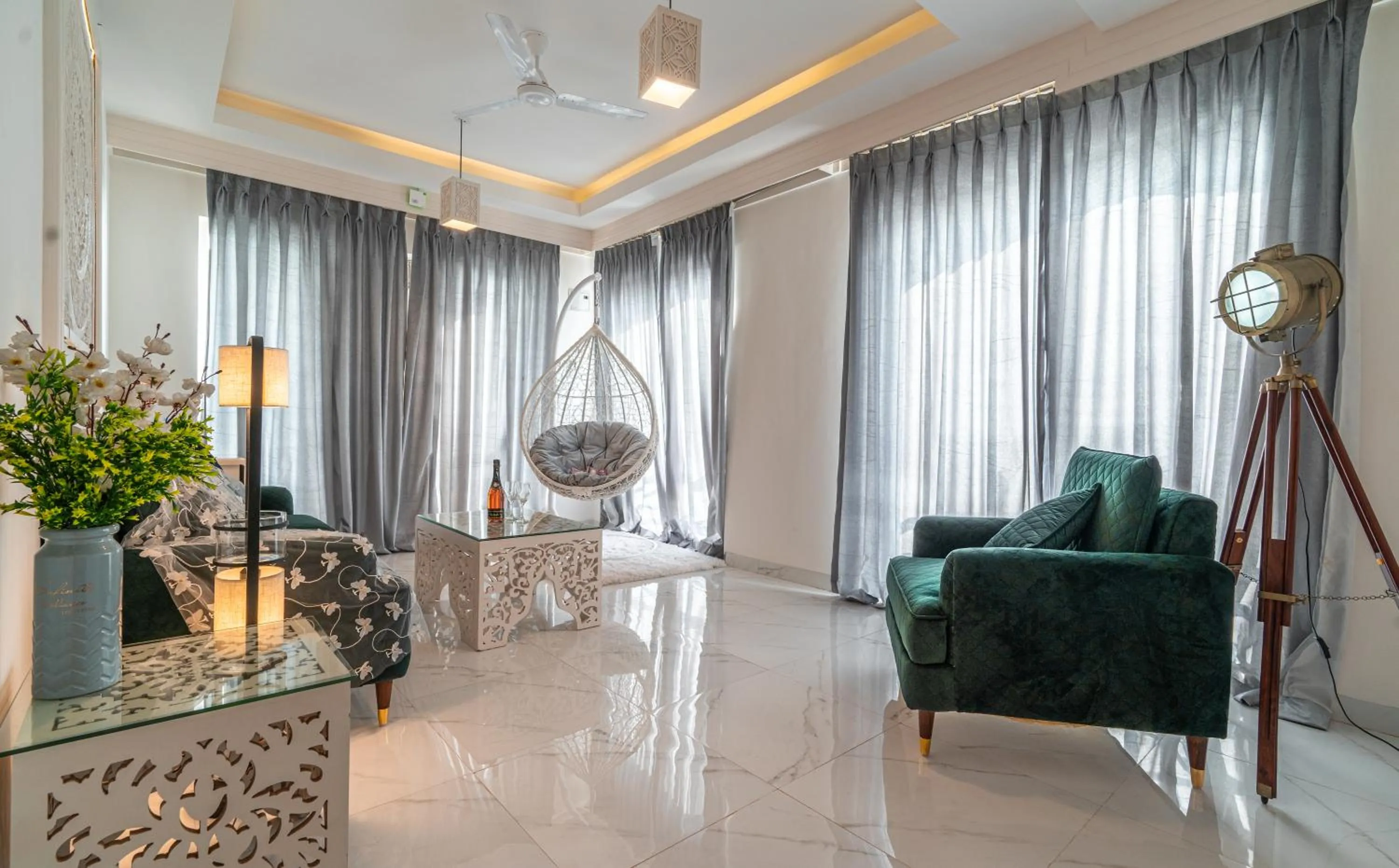 Living room in Lillywoods Zac Beach Resort, Calangute