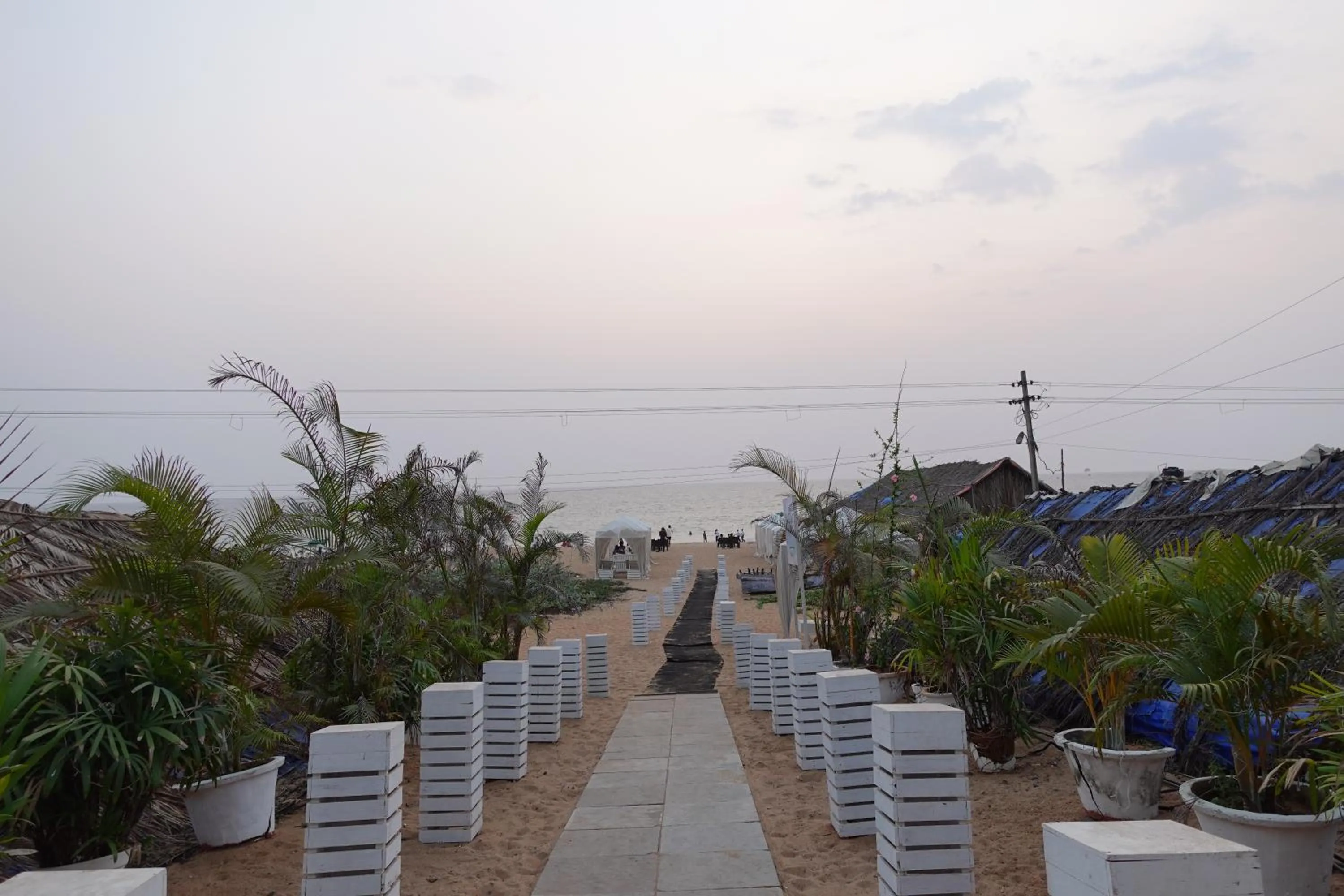 Sunset in Lillywoods Zac Beach Resort, Calangute