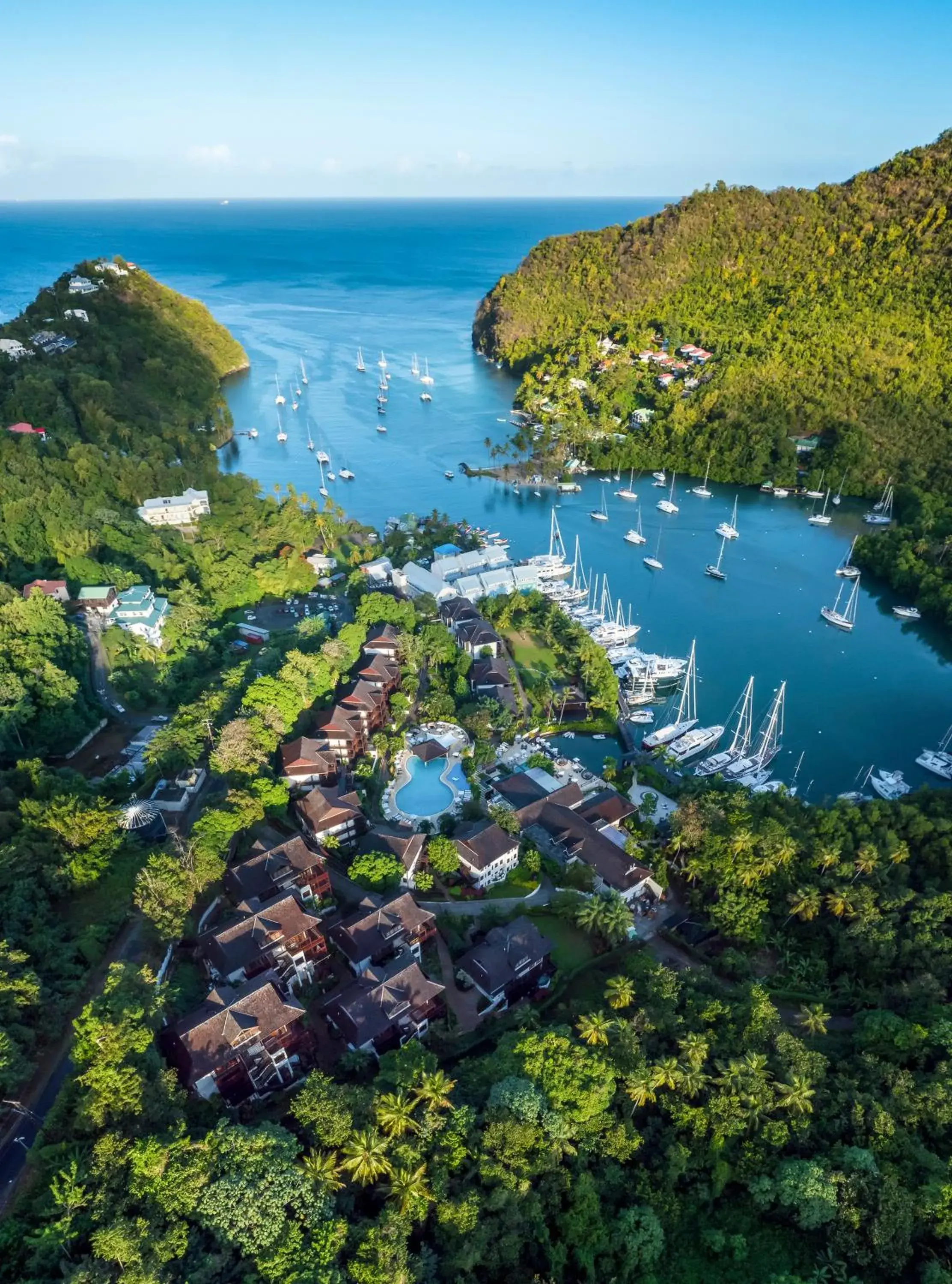 City view in Zoetry Marigot Bay - All Inclusive City view in Zoetry Marigot Bay - All Inclusive
