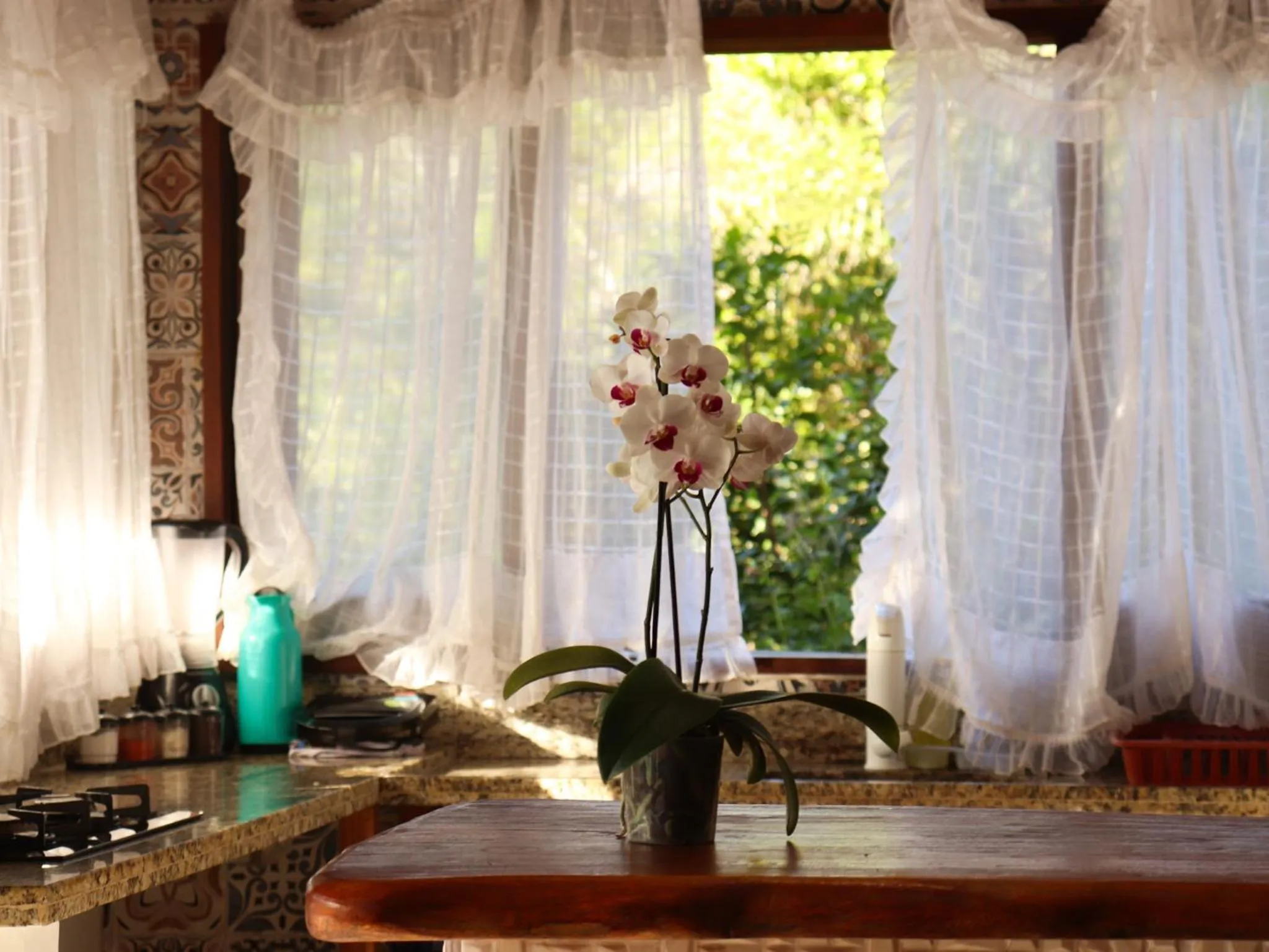 Kitchen or kitchenette in Chalés Pura Vida