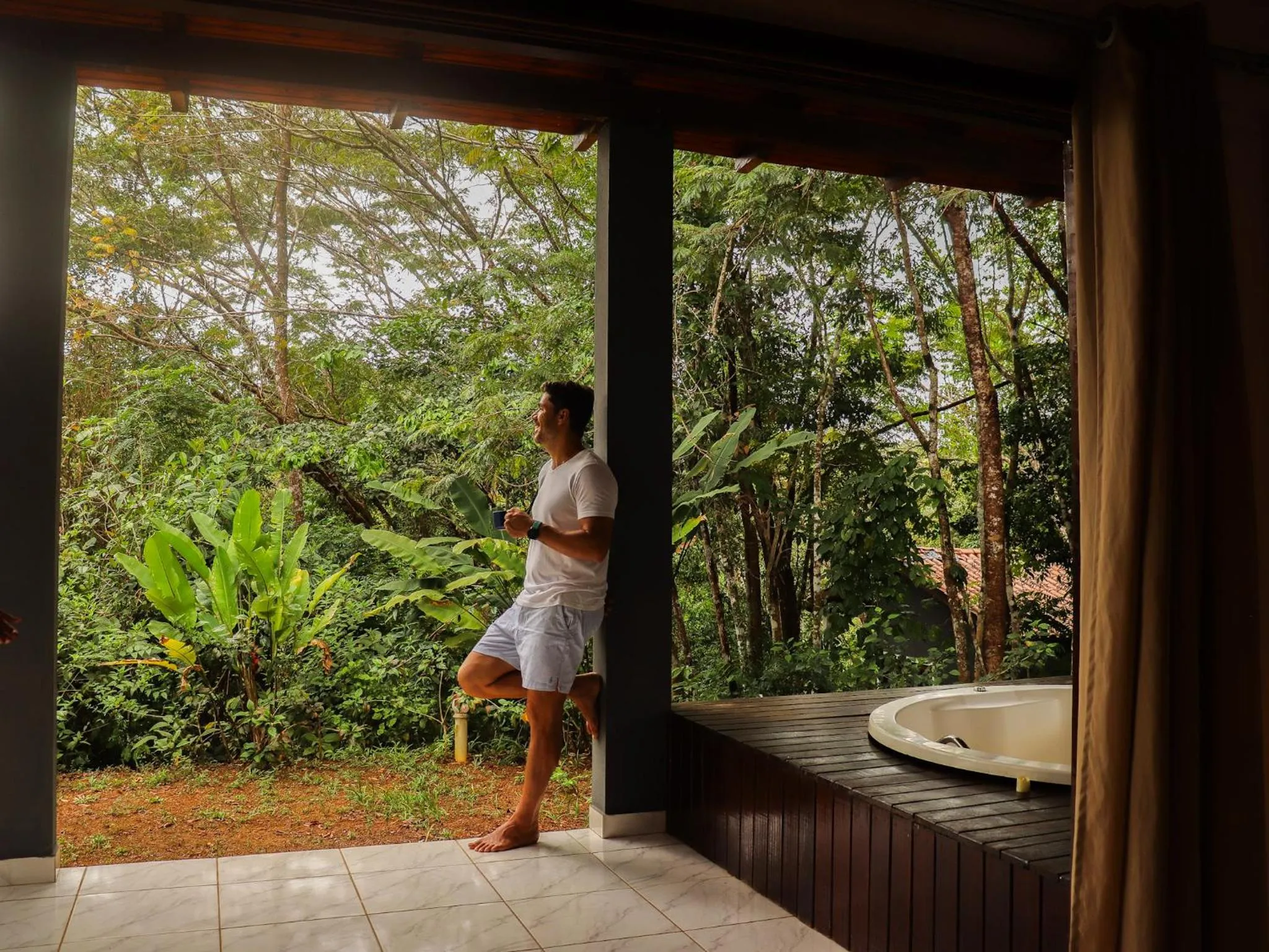 Hot Tub in Chalés Pura Vida