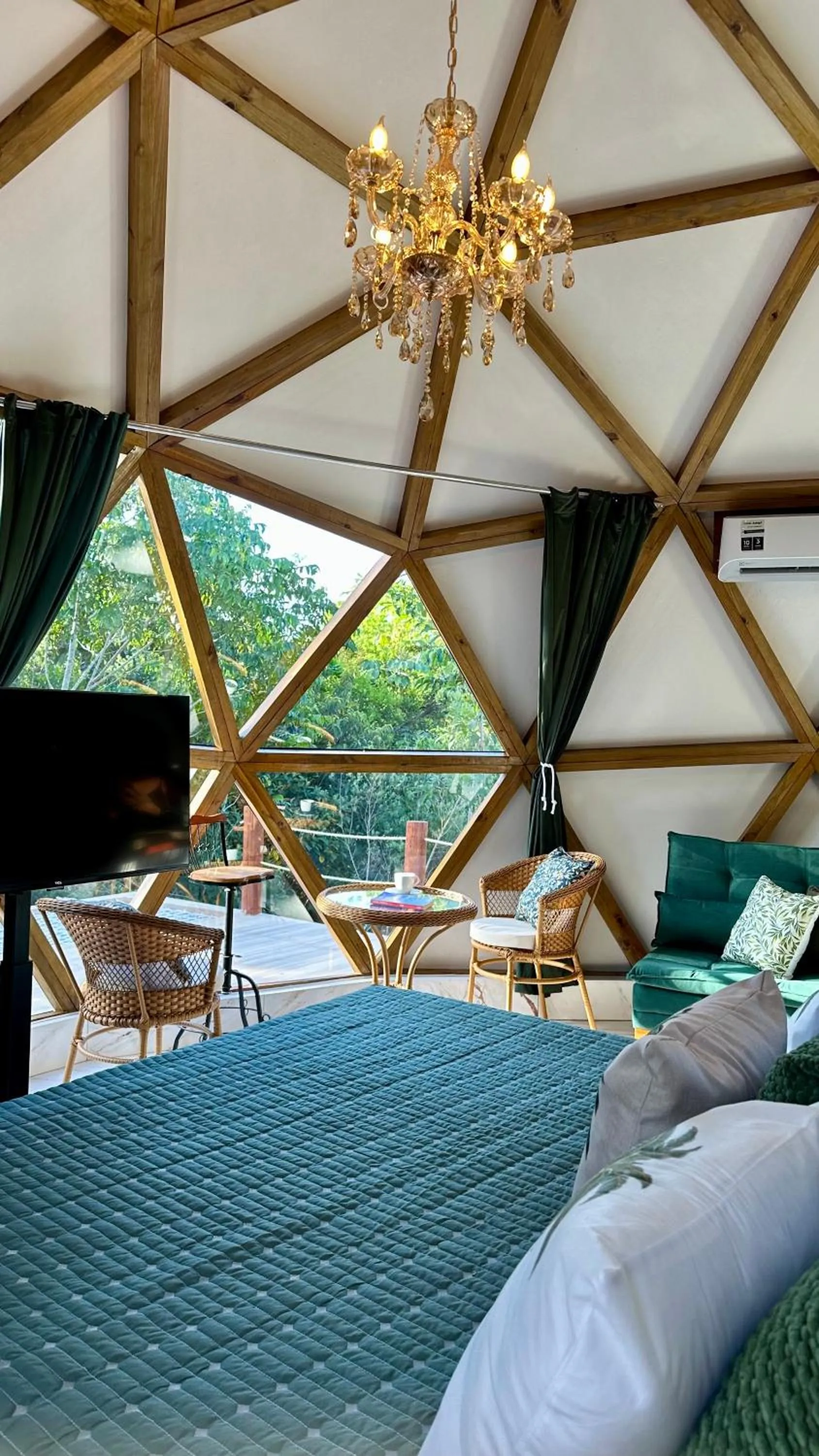 Bed in Chalés Pura Vida