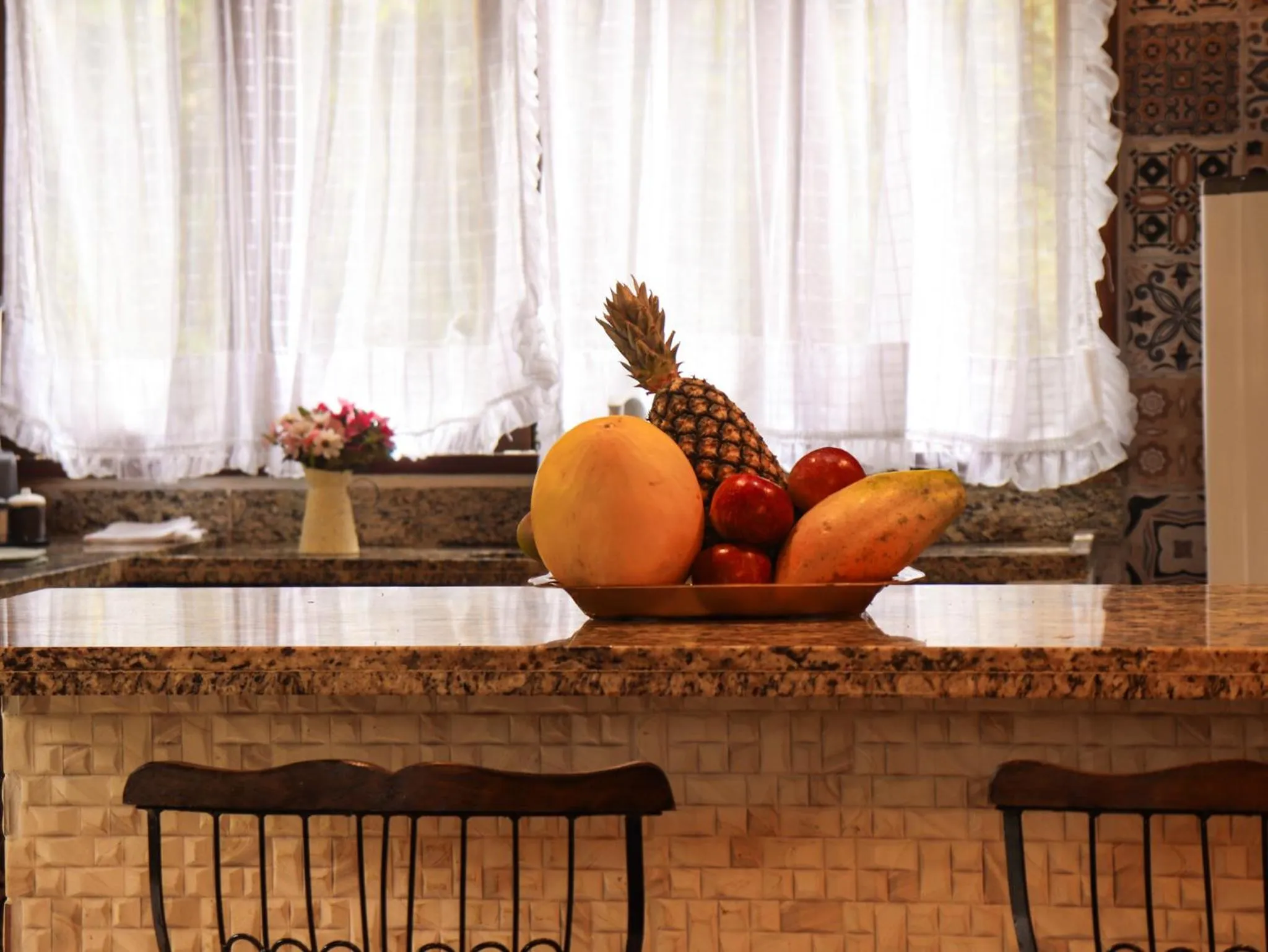 Kitchen or kitchenette in Chalés Pura Vida