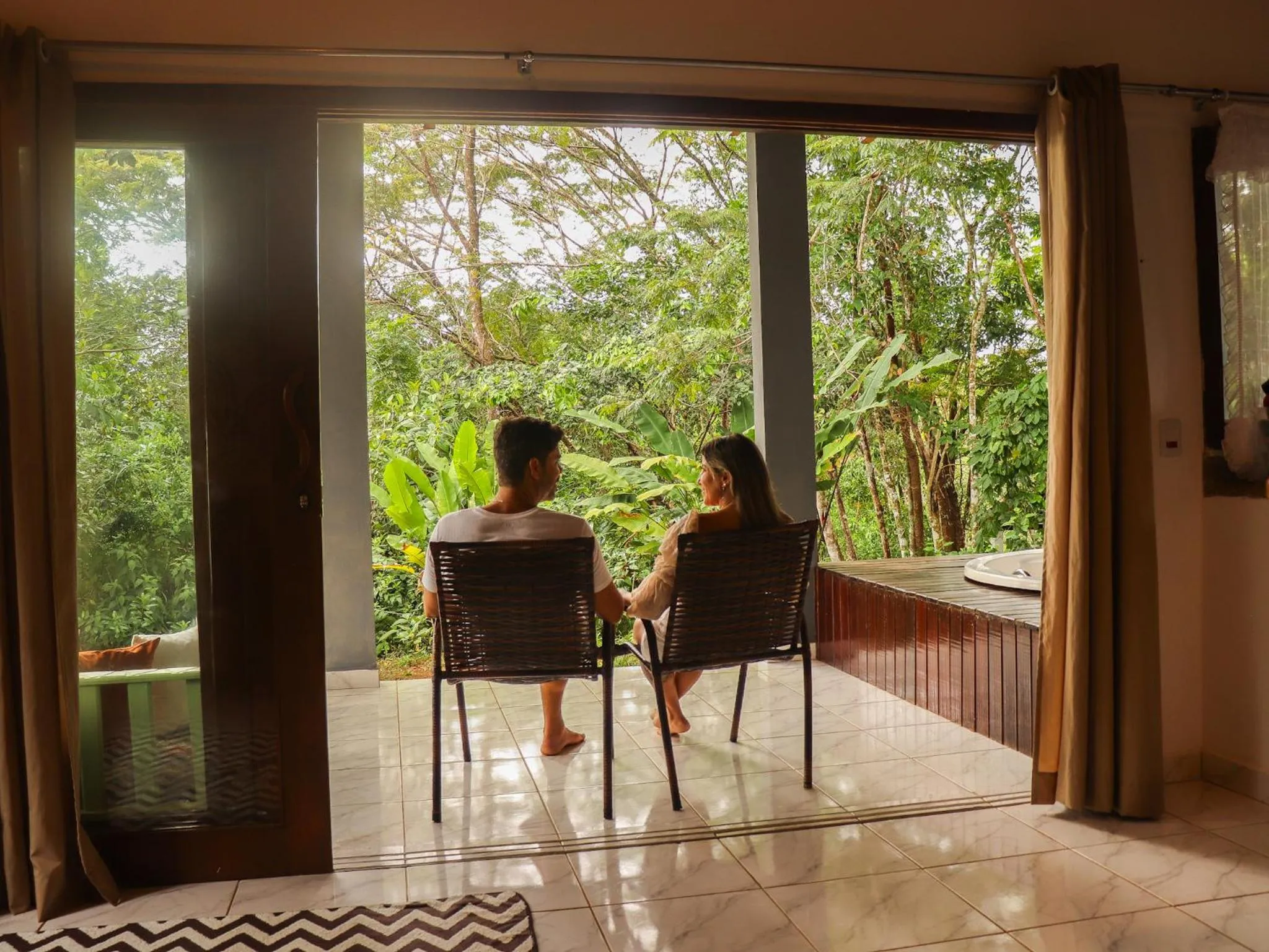 Balcony/Terrace in Chalés Pura Vida