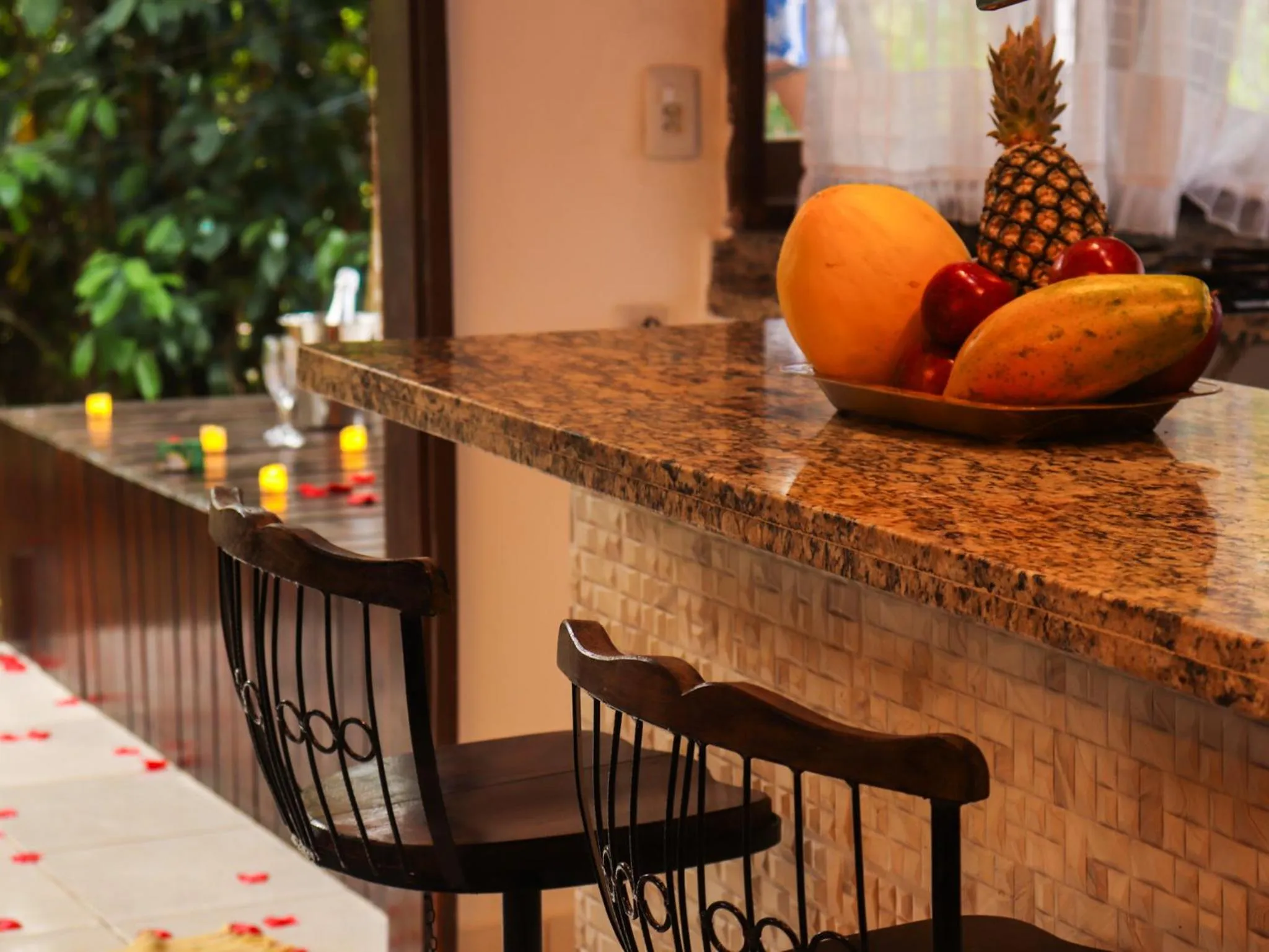 Living room in Chalés Pura Vida