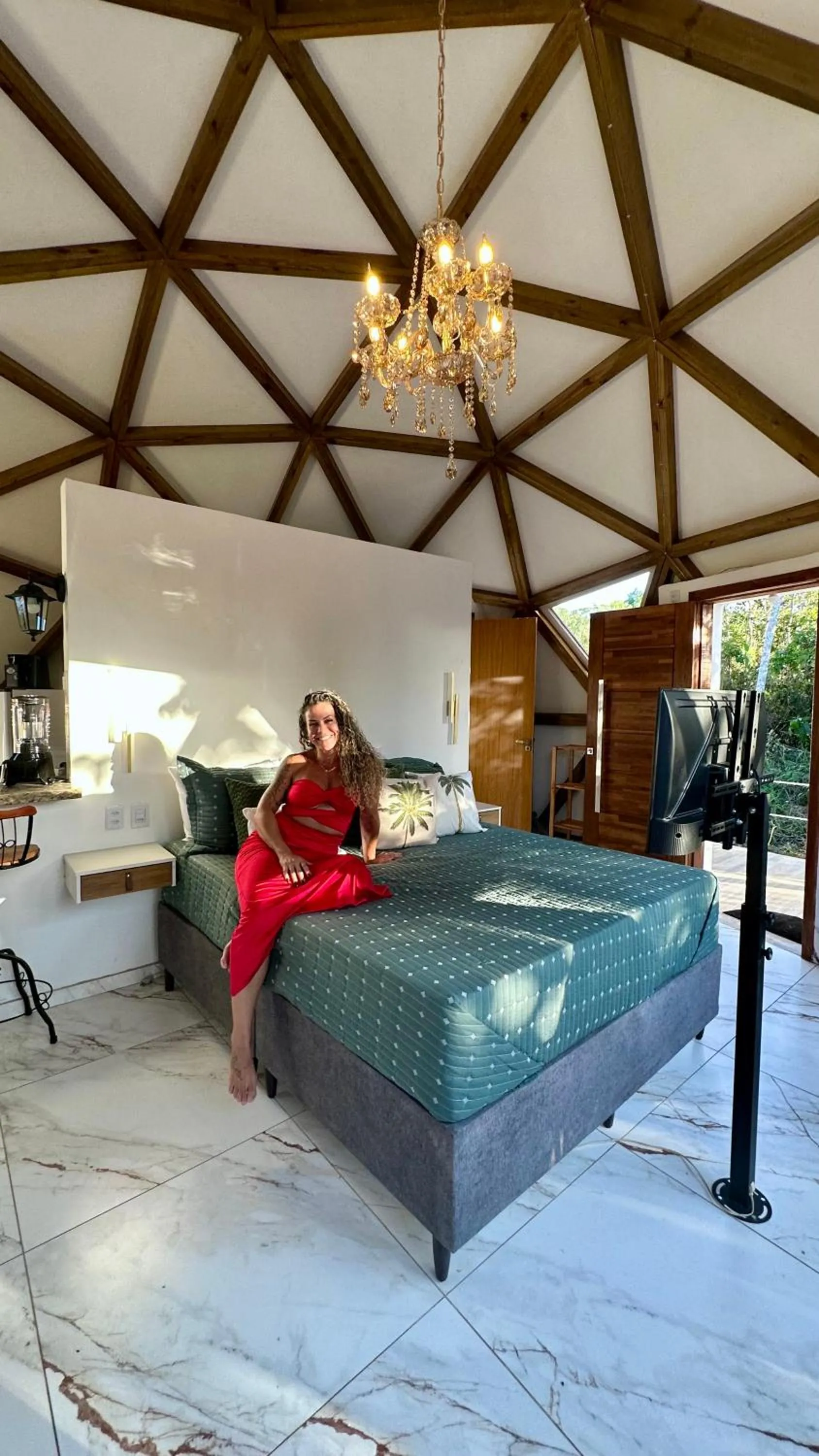 Bed in Chalés Pura Vida