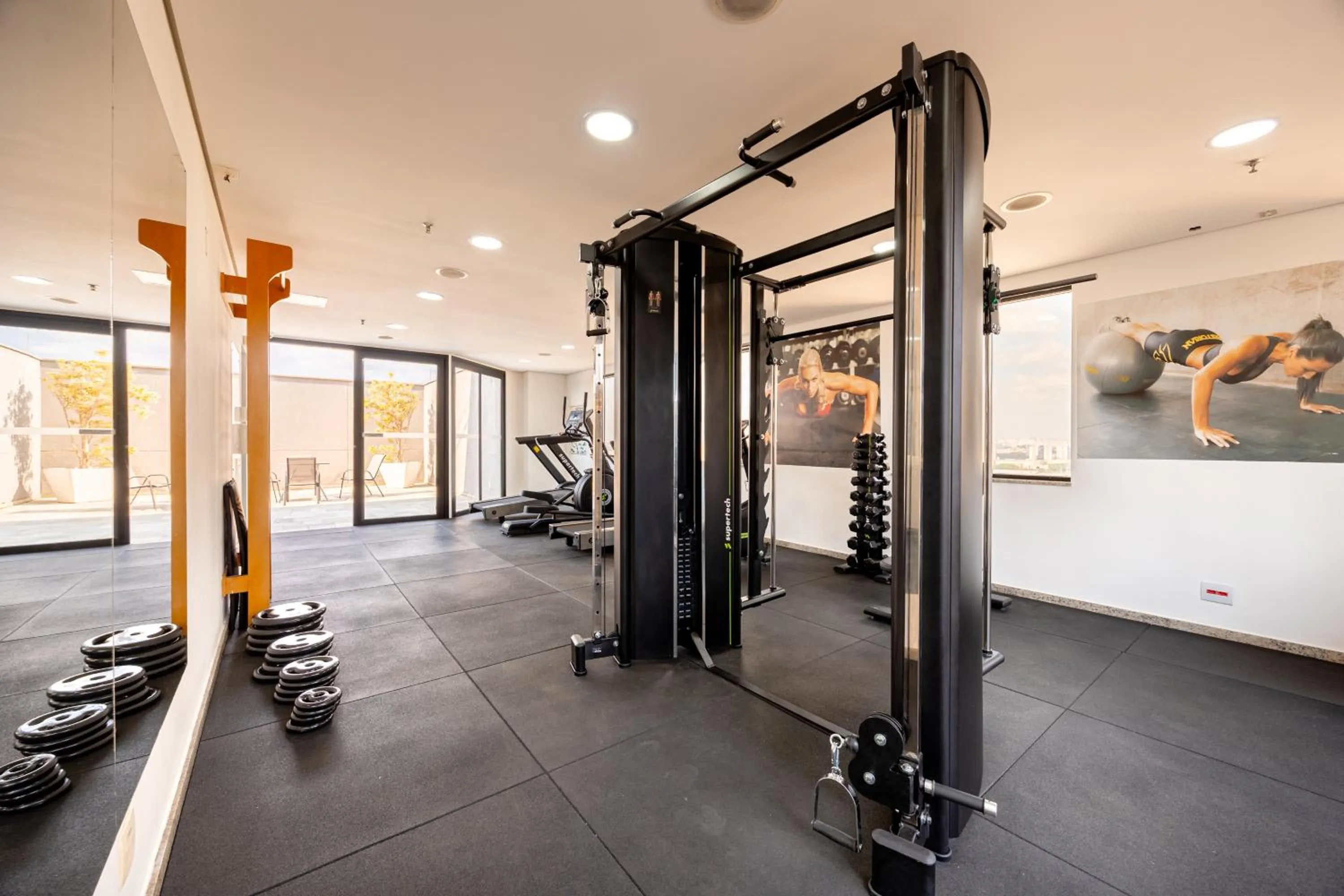 Fitness centre/facilities in Hospedez - Flat Osasco Trade Center