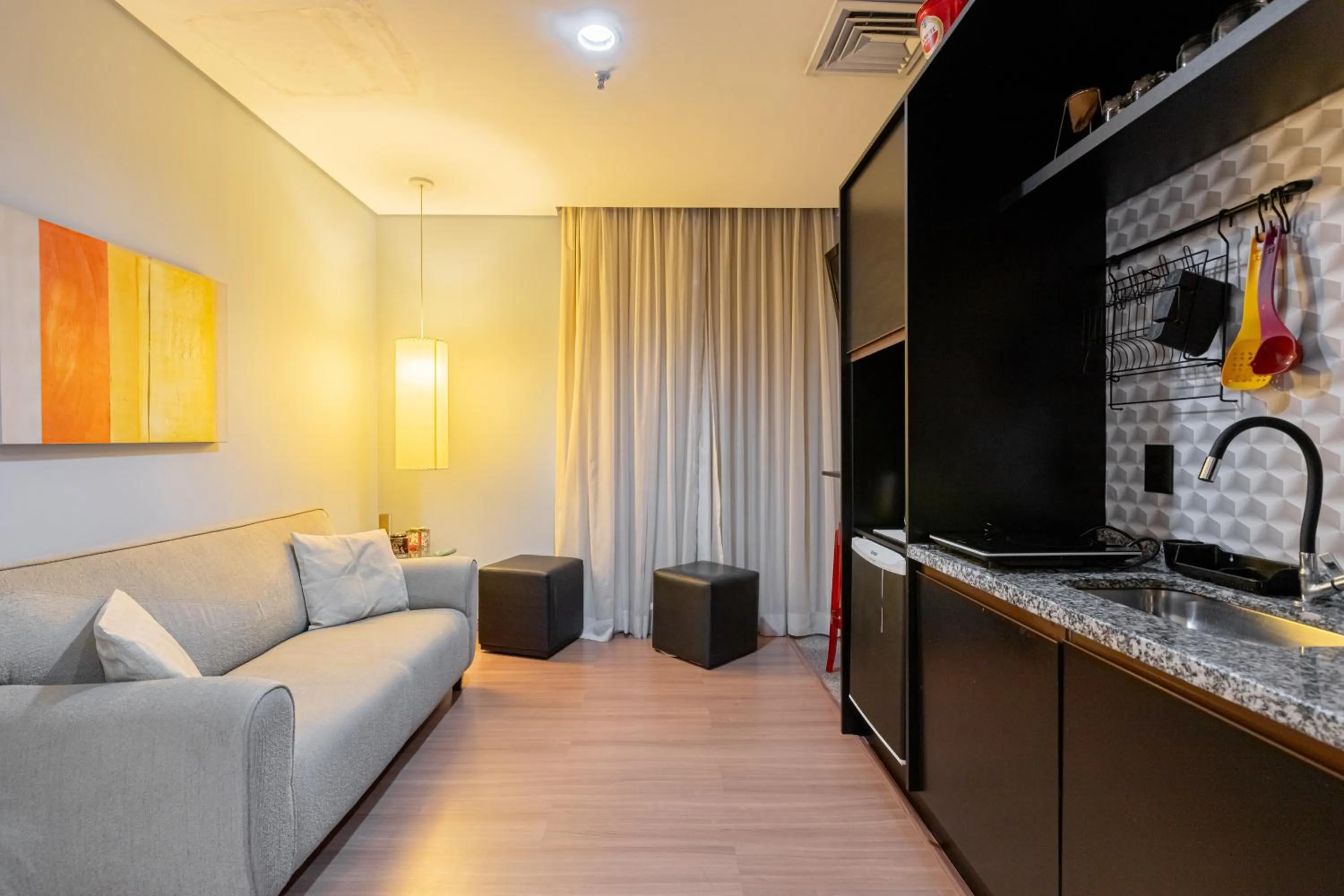 Kitchen or kitchenette in Flat Osasco Trade Center