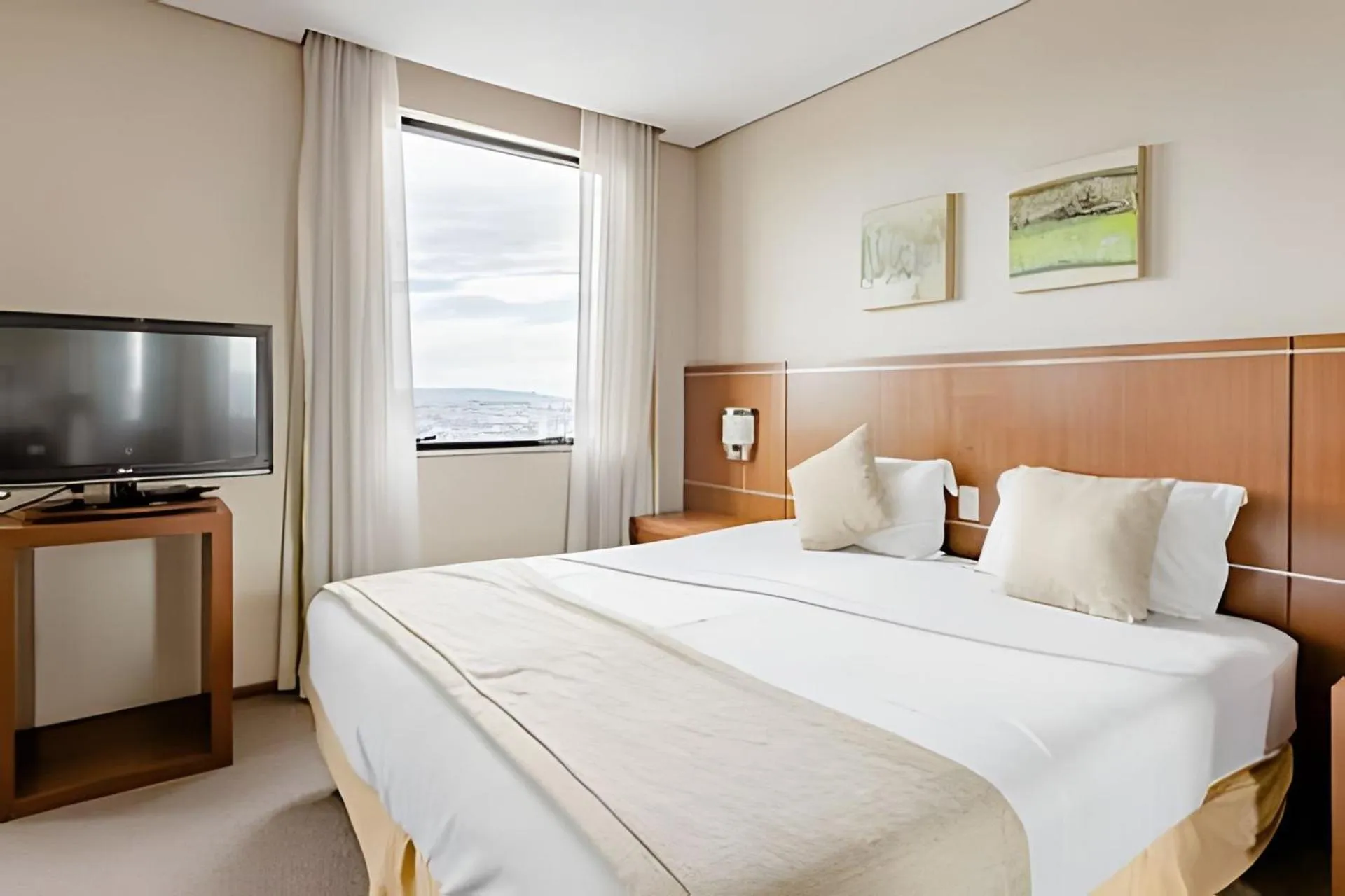 Bedroom, Bed in Hospedez - Flat Osasco Trade Center