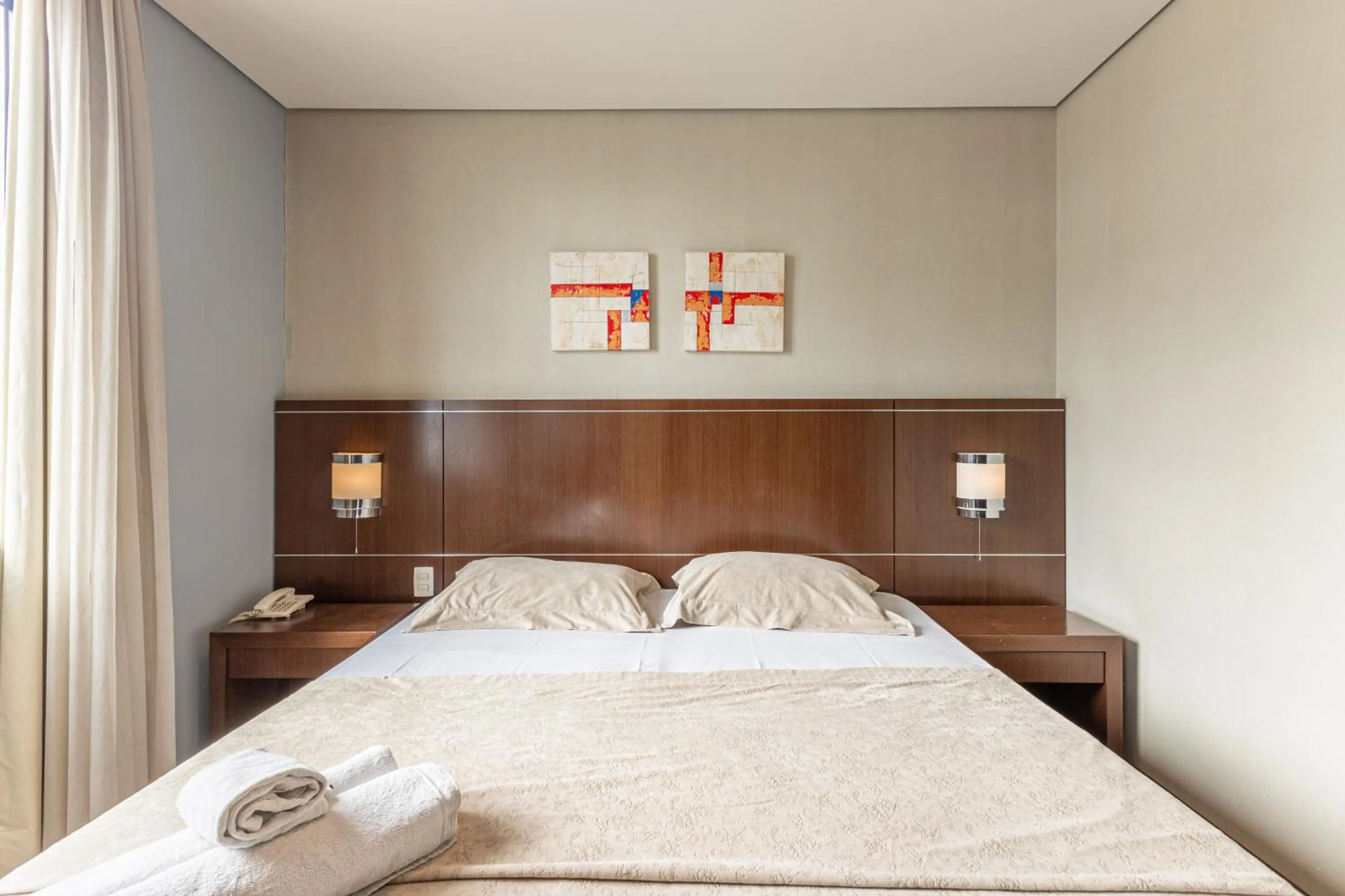 Bedroom, Bed in Flat Osasco Trade Center