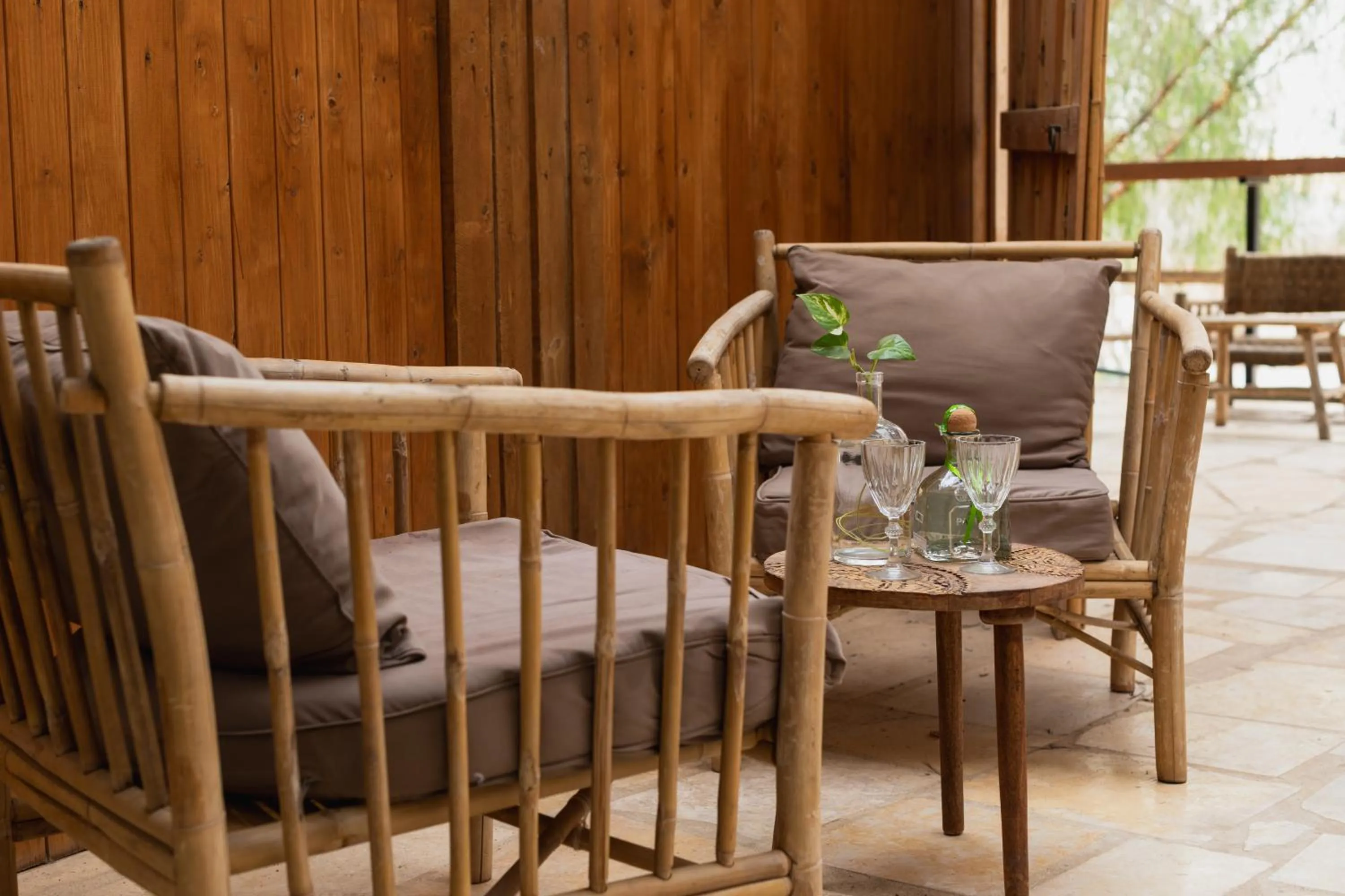 Seating area in Jacob Mitzpe Ramon