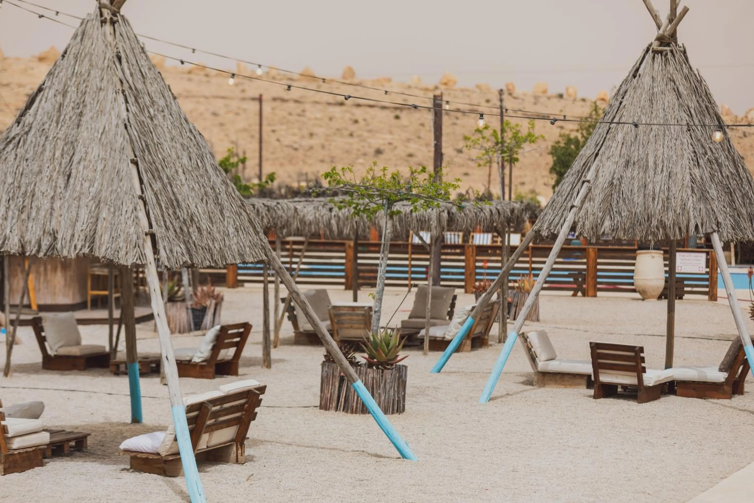 Seating area in Jacob Mitzpe Ramon