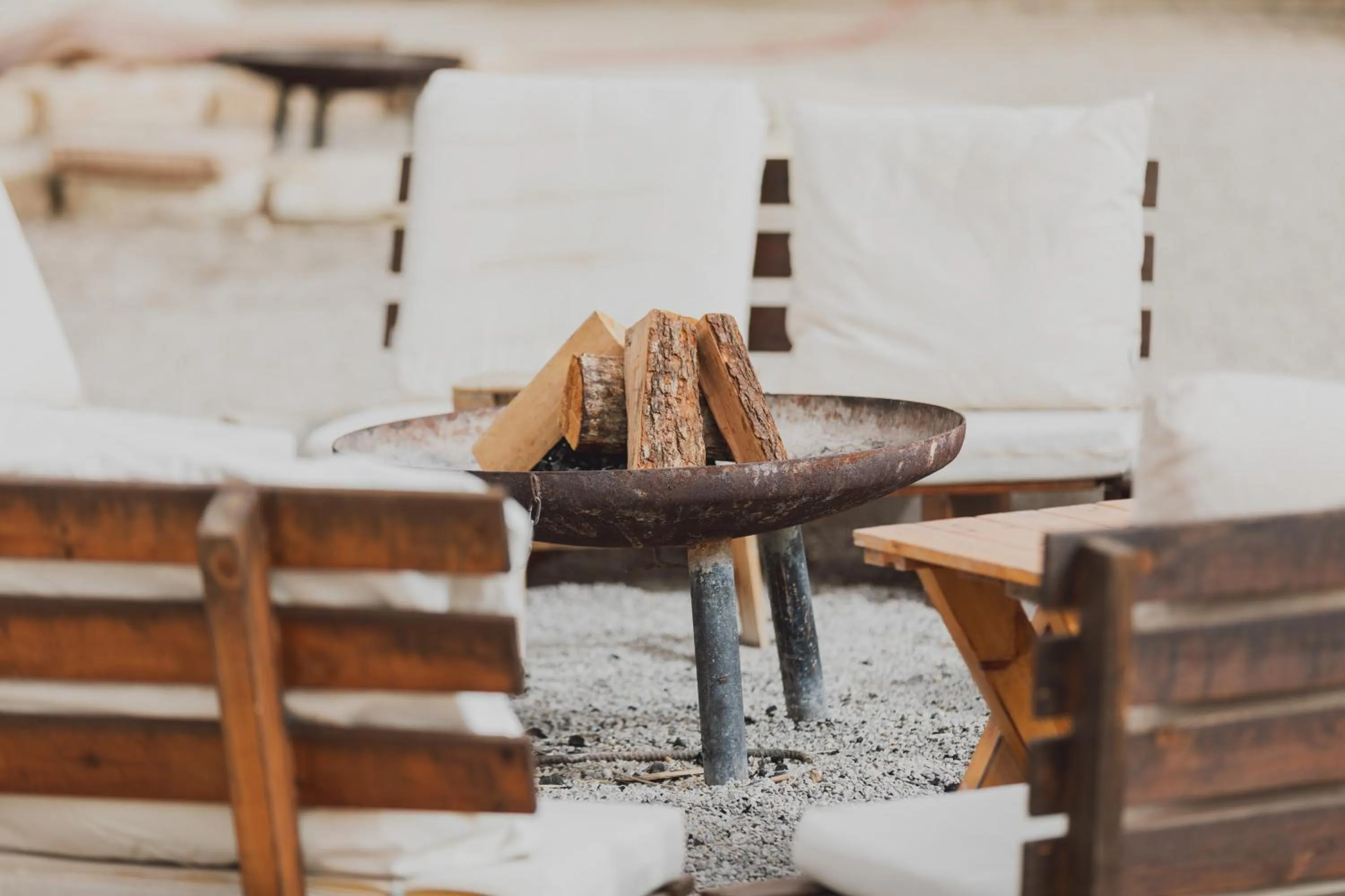 fireplace in Jacob Mitzpe Ramon