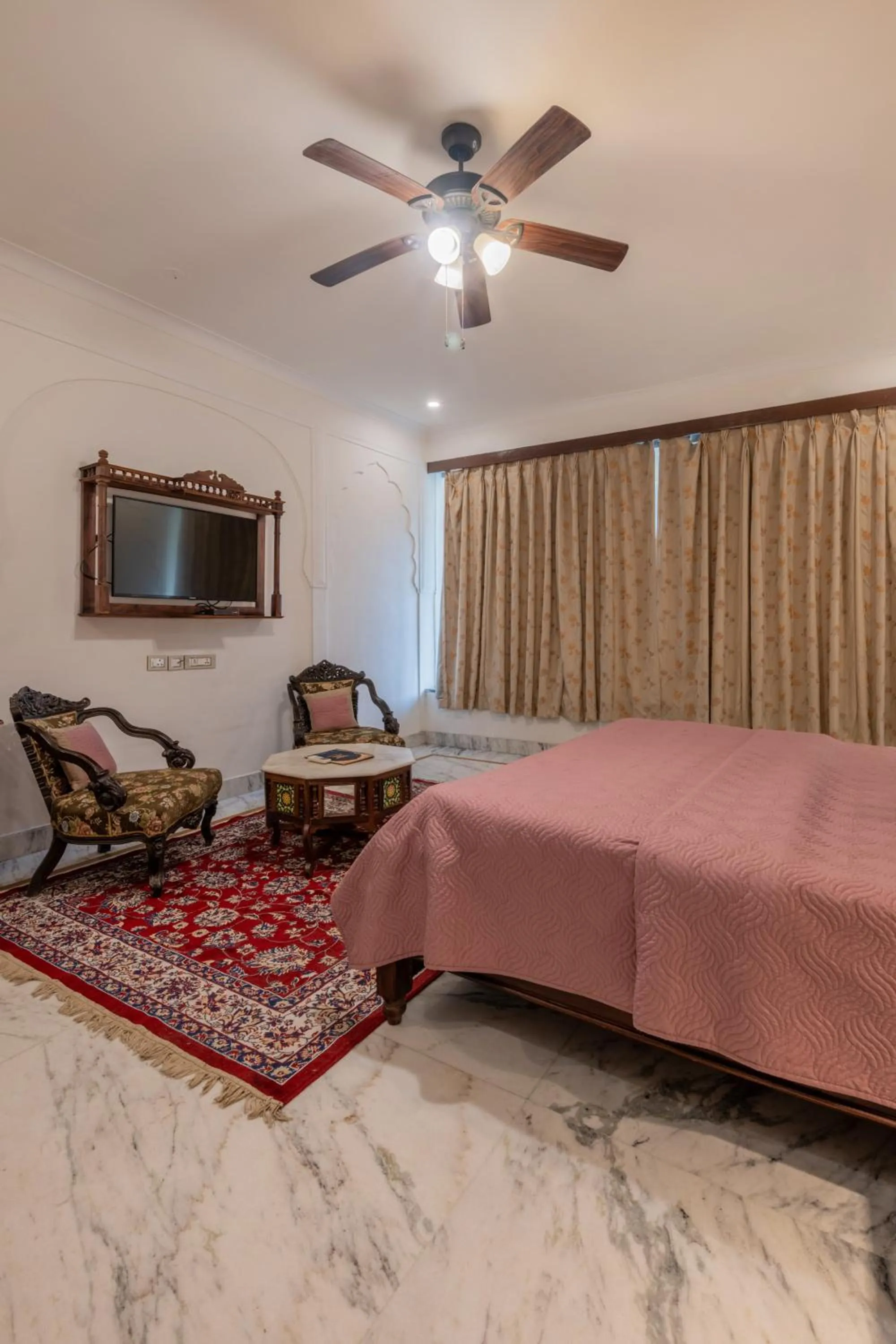 Bed in Rajasthan Palace - A Heritage Boutique Hotel in Jaipur
