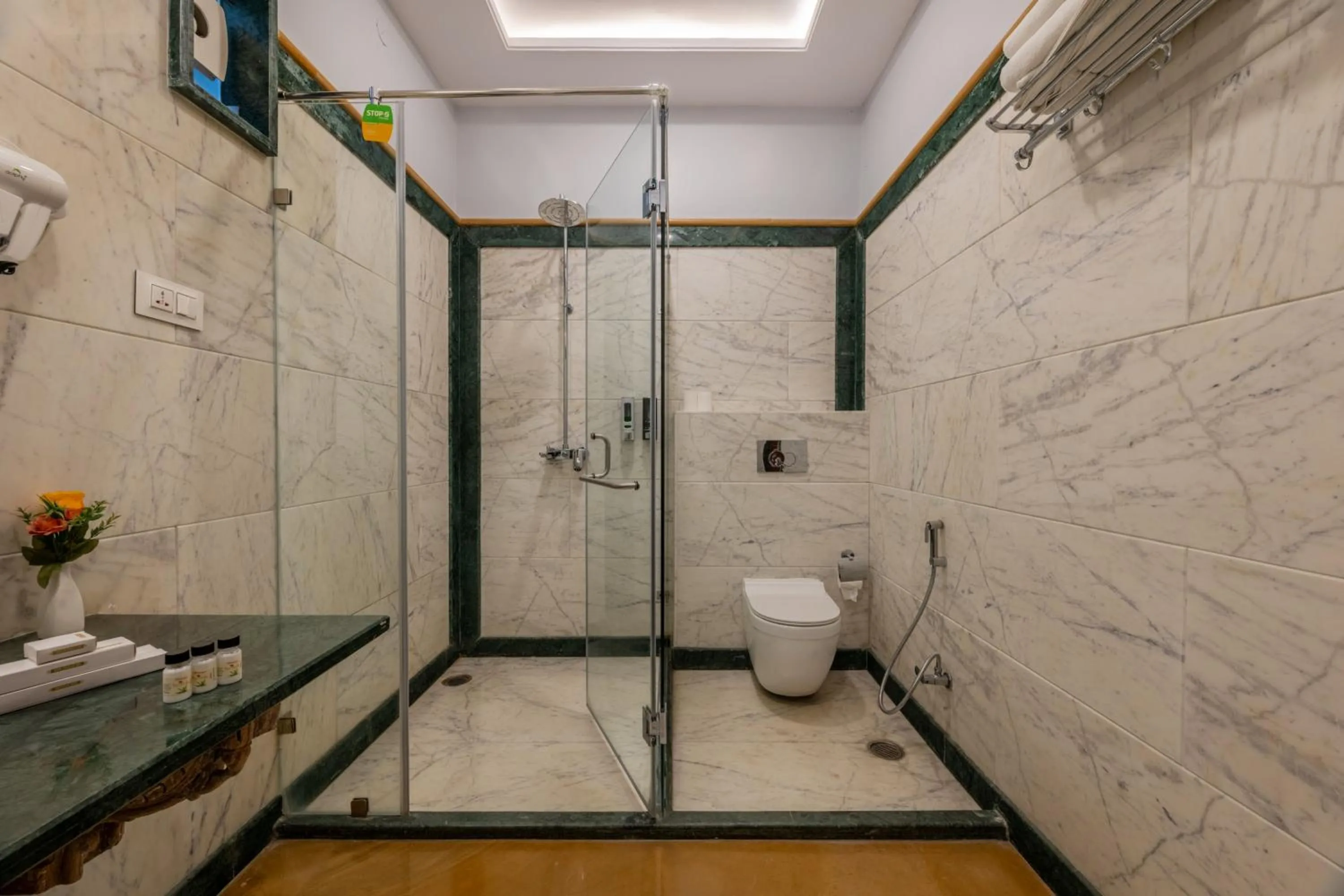 Shower in Rajasthan Palace - A Heritage Boutique Hotel in Jaipur