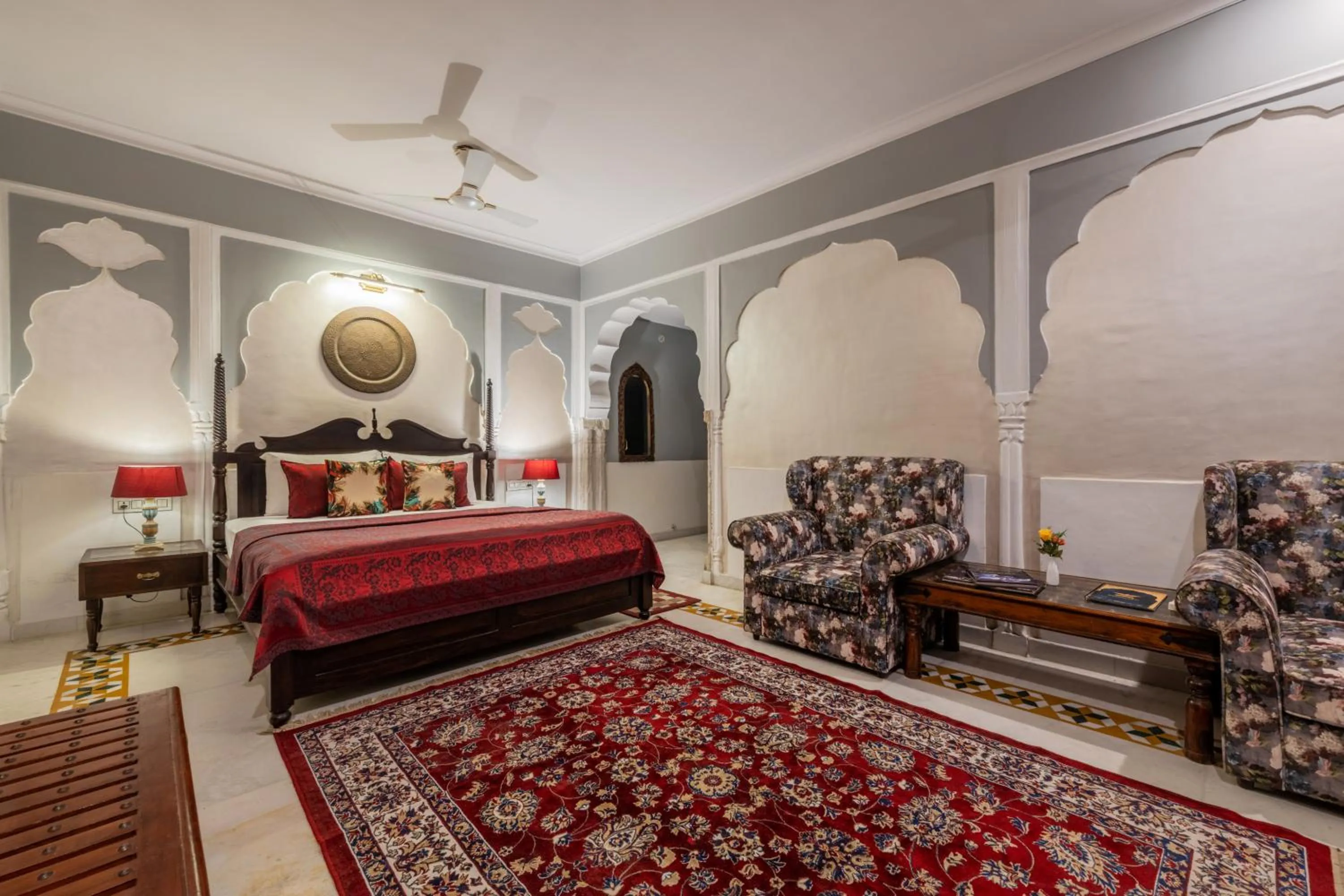 Bed in Rajasthan Palace - A Heritage Boutique Hotel in Jaipur