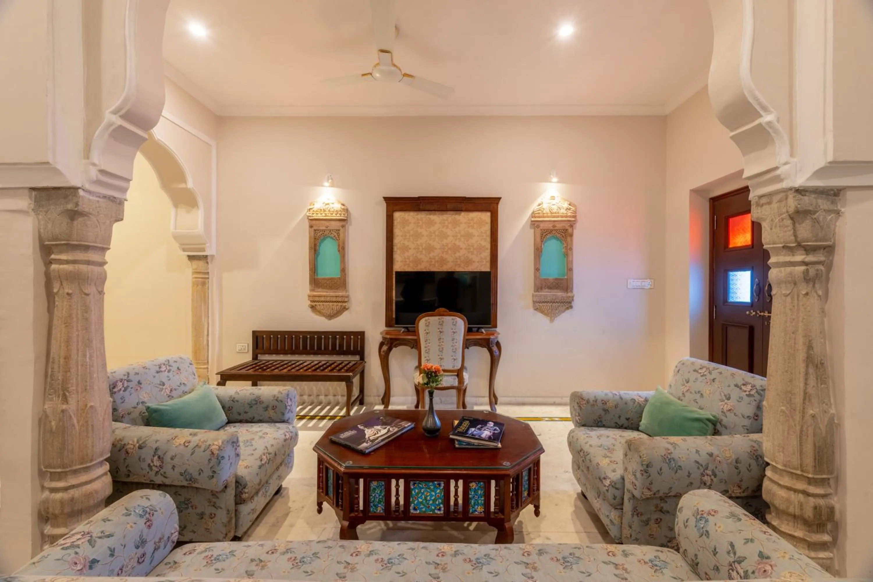 Living room in Rajasthan Palace - A Heritage Boutique Hotel in Jaipur