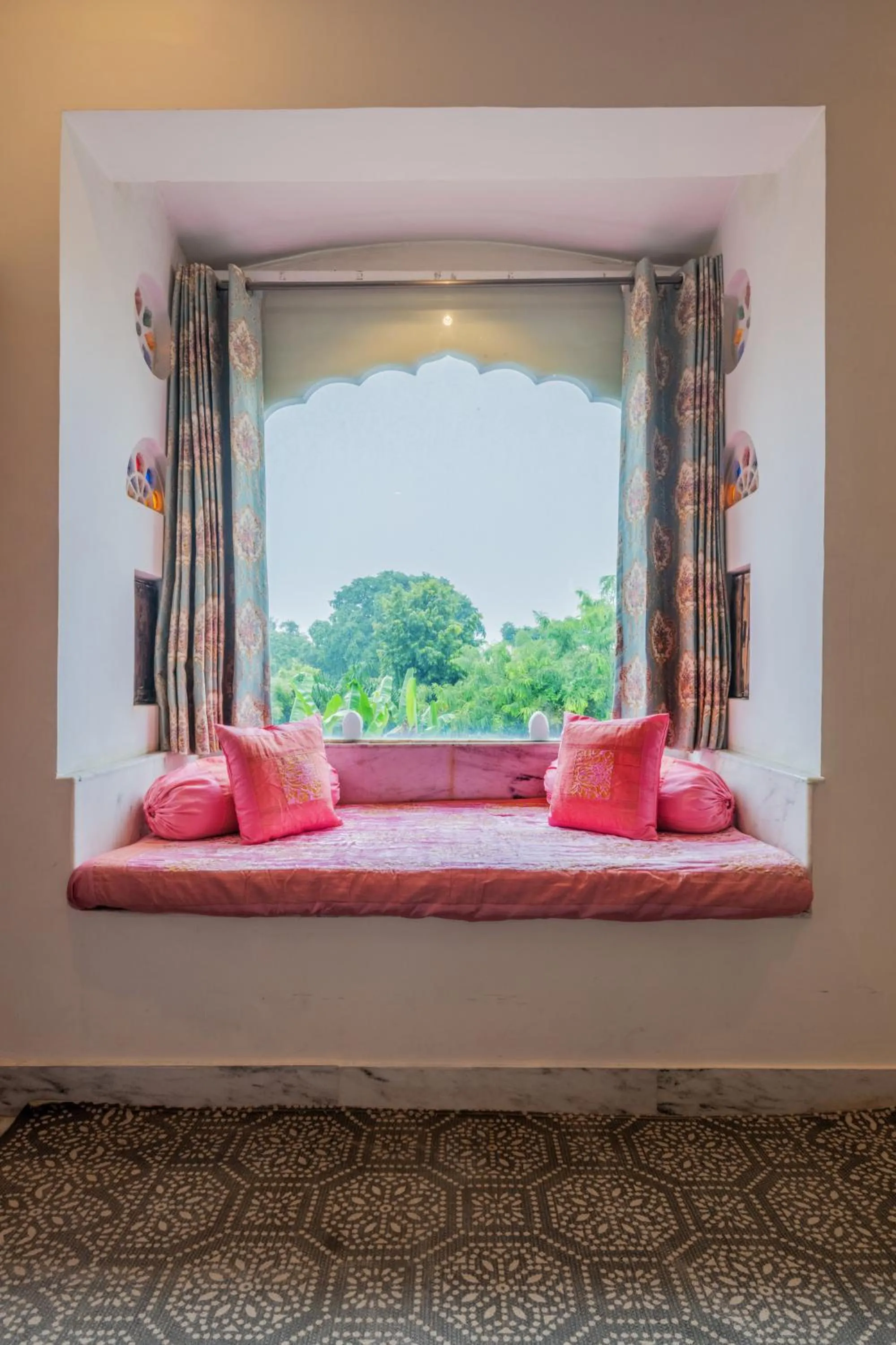 Bed in Rajasthan Palace - A Heritage Boutique Hotel in Jaipur