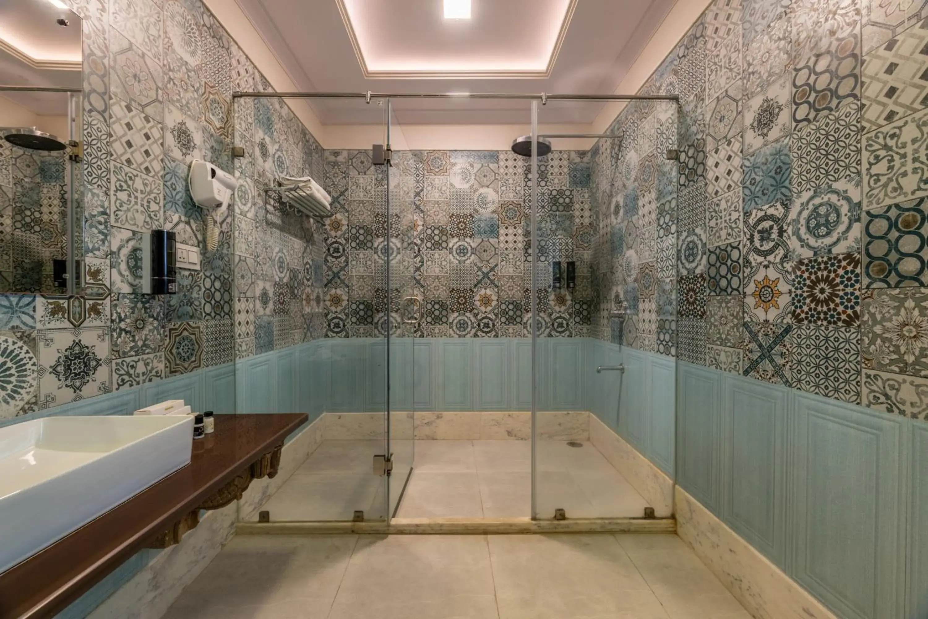 Bathroom in Rajasthan Palace - A Heritage Boutique Hotel in Jaipur Bathroom in Rajasthan Palace - A Heritage Boutique Hotel in Jaipur