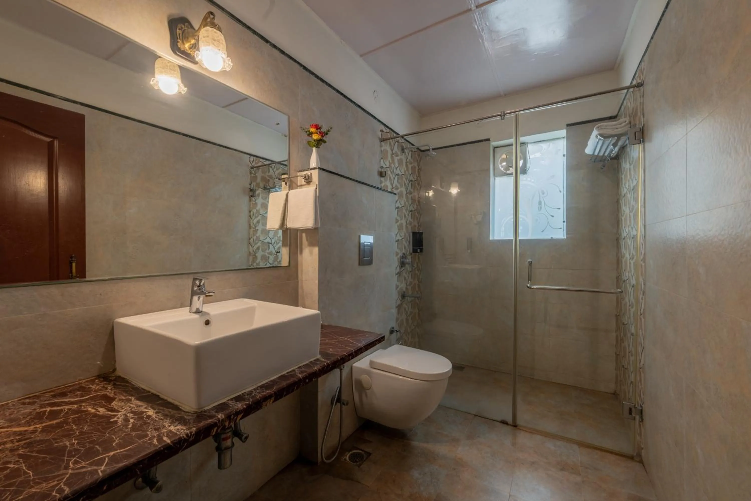 Shower in Rajasthan Palace - A Heritage Boutique Hotel in Jaipur