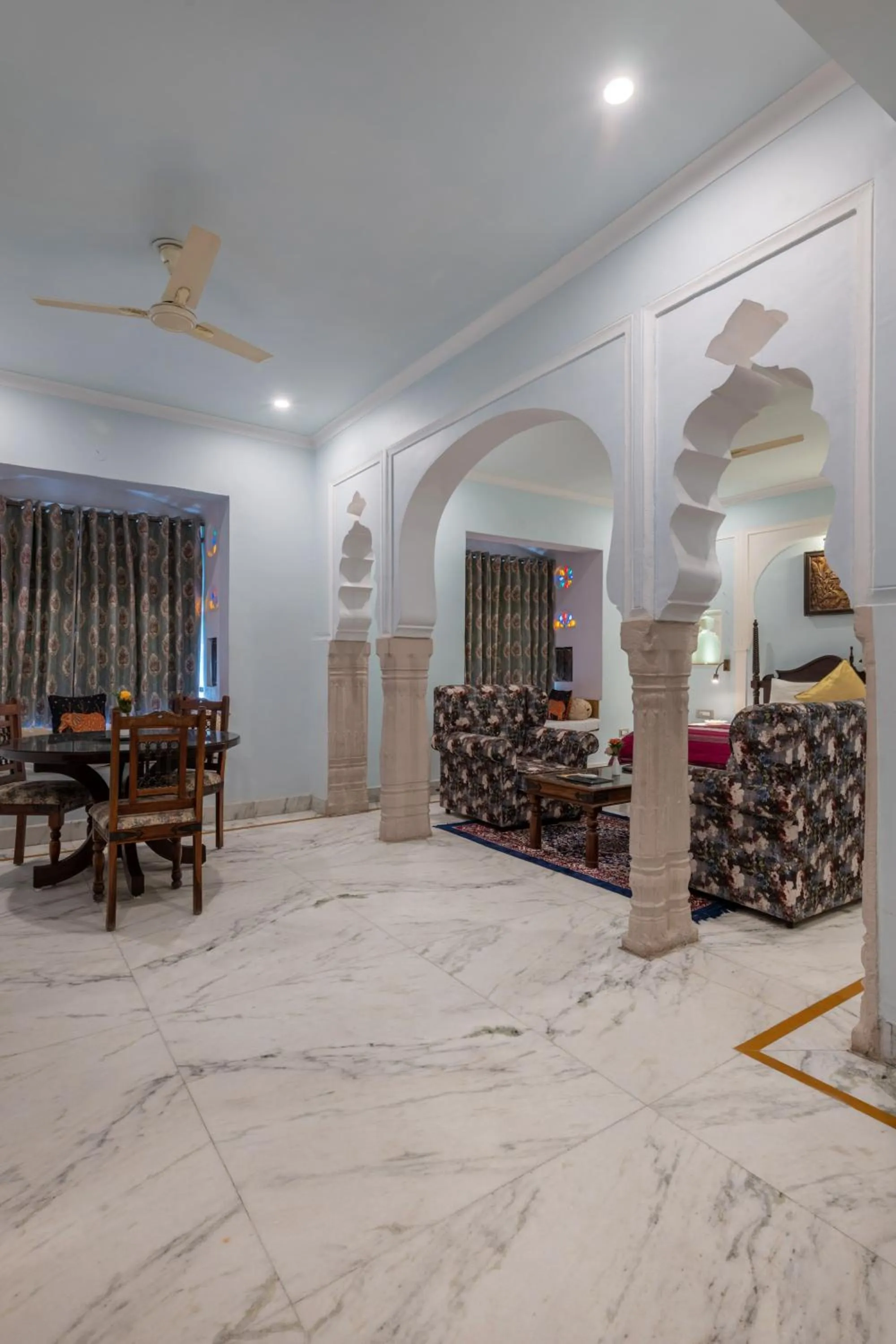 Living room in Rajasthan Palace - A Heritage Boutique Hotel in Jaipur