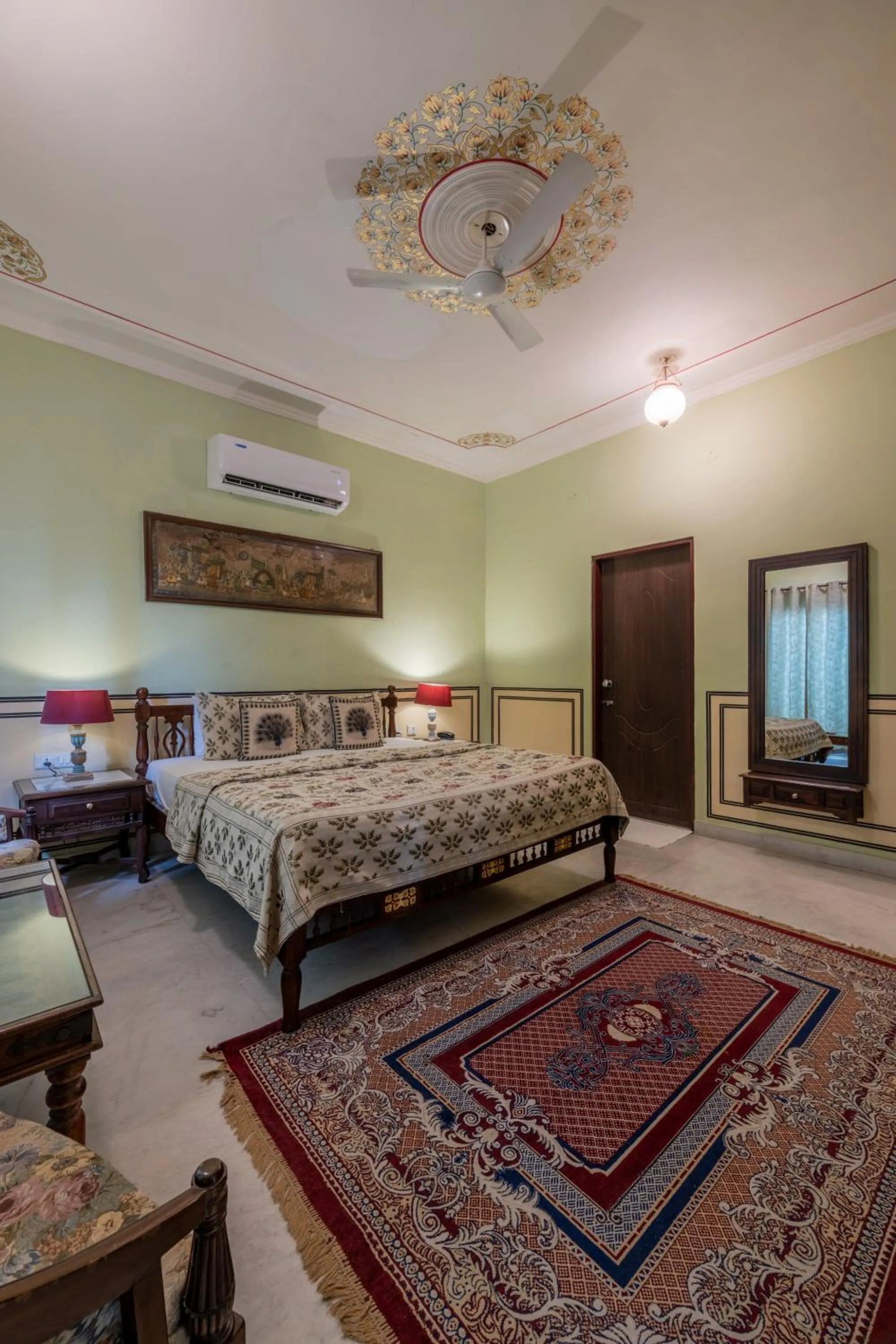 Bed in Rajasthan Palace - A Heritage Boutique Hotel in Jaipur