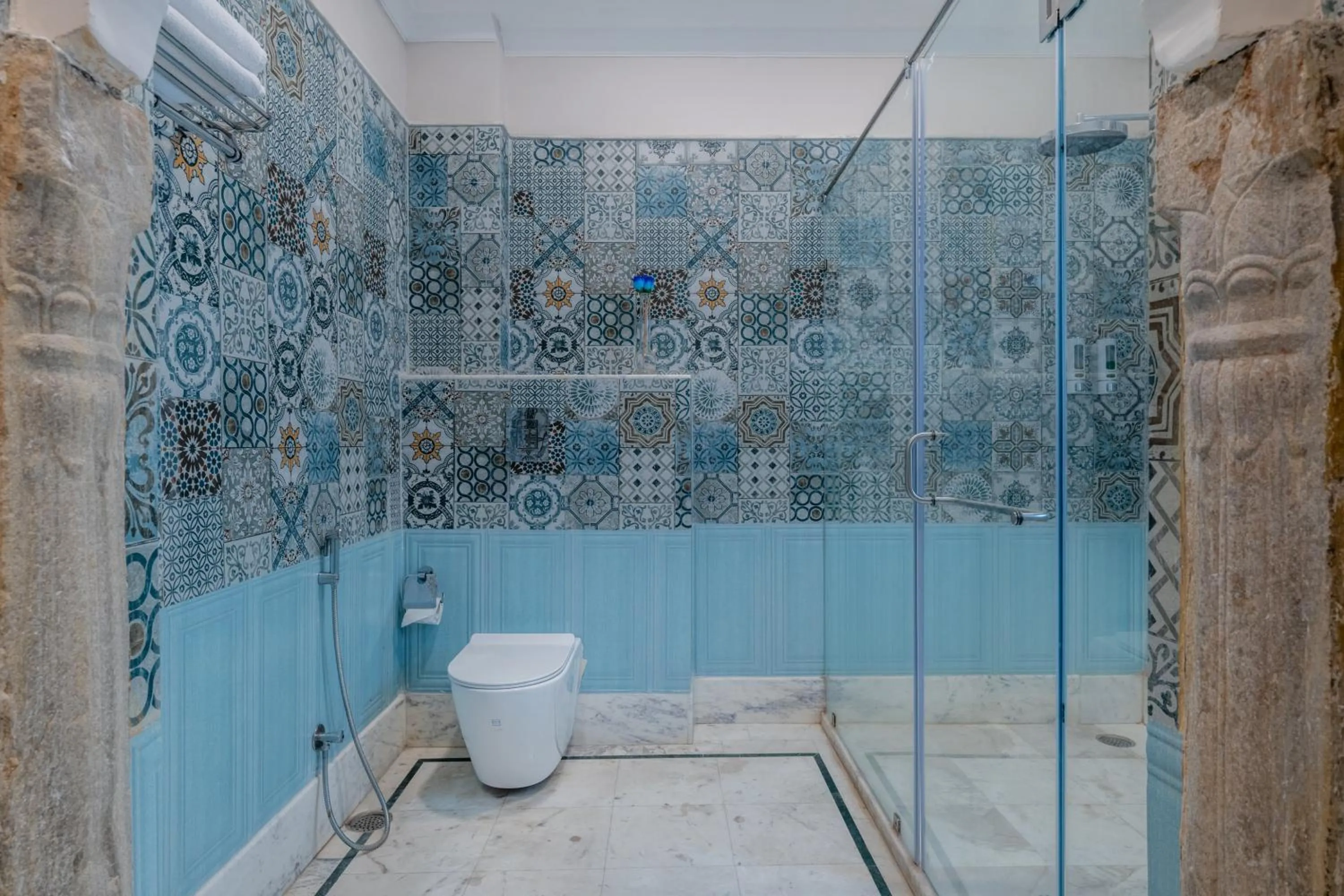 Shower in Rajasthan Palace - A Heritage Boutique Hotel in Jaipur