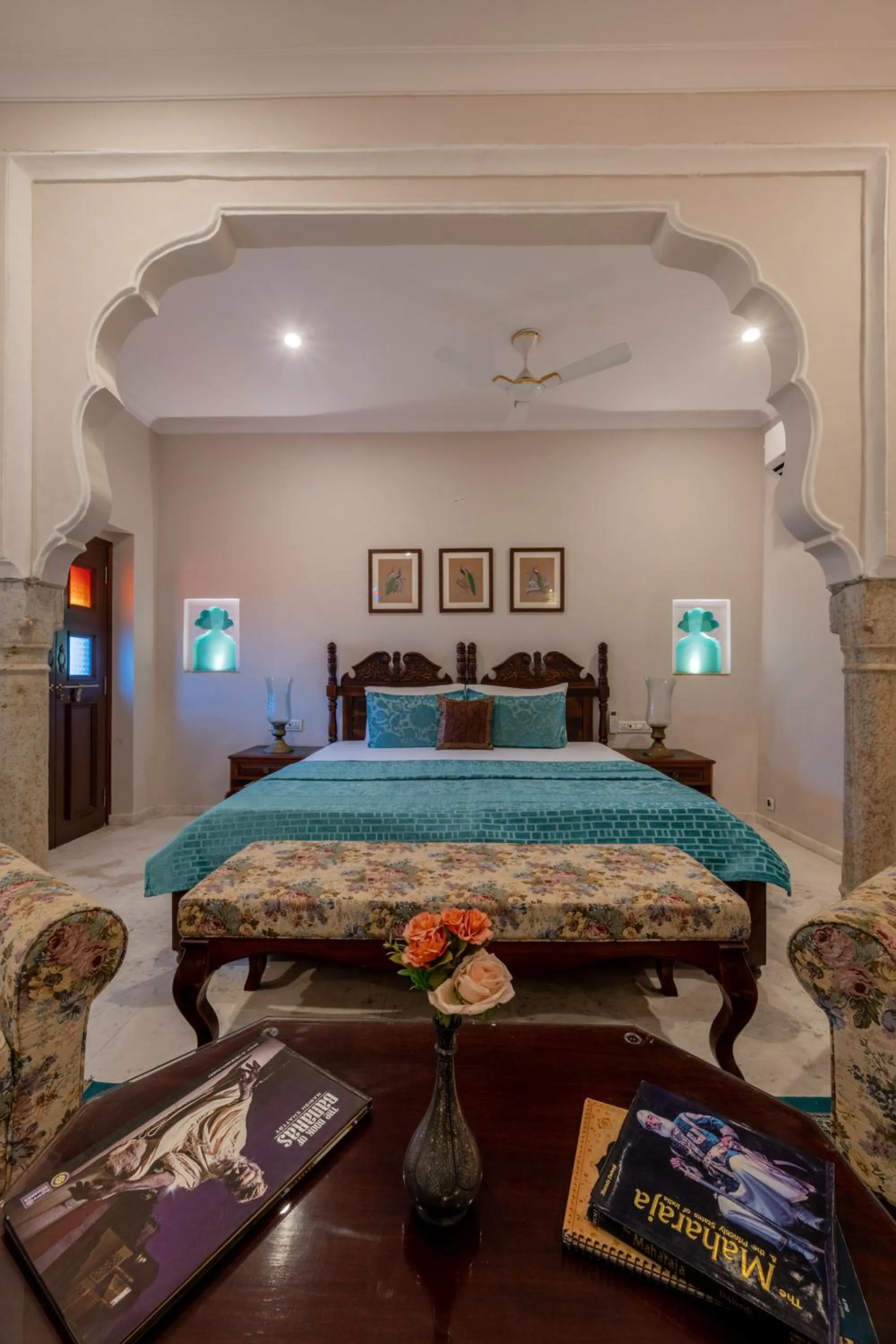 Bed in Rajasthan Palace - A Heritage Boutique Hotel in Jaipur