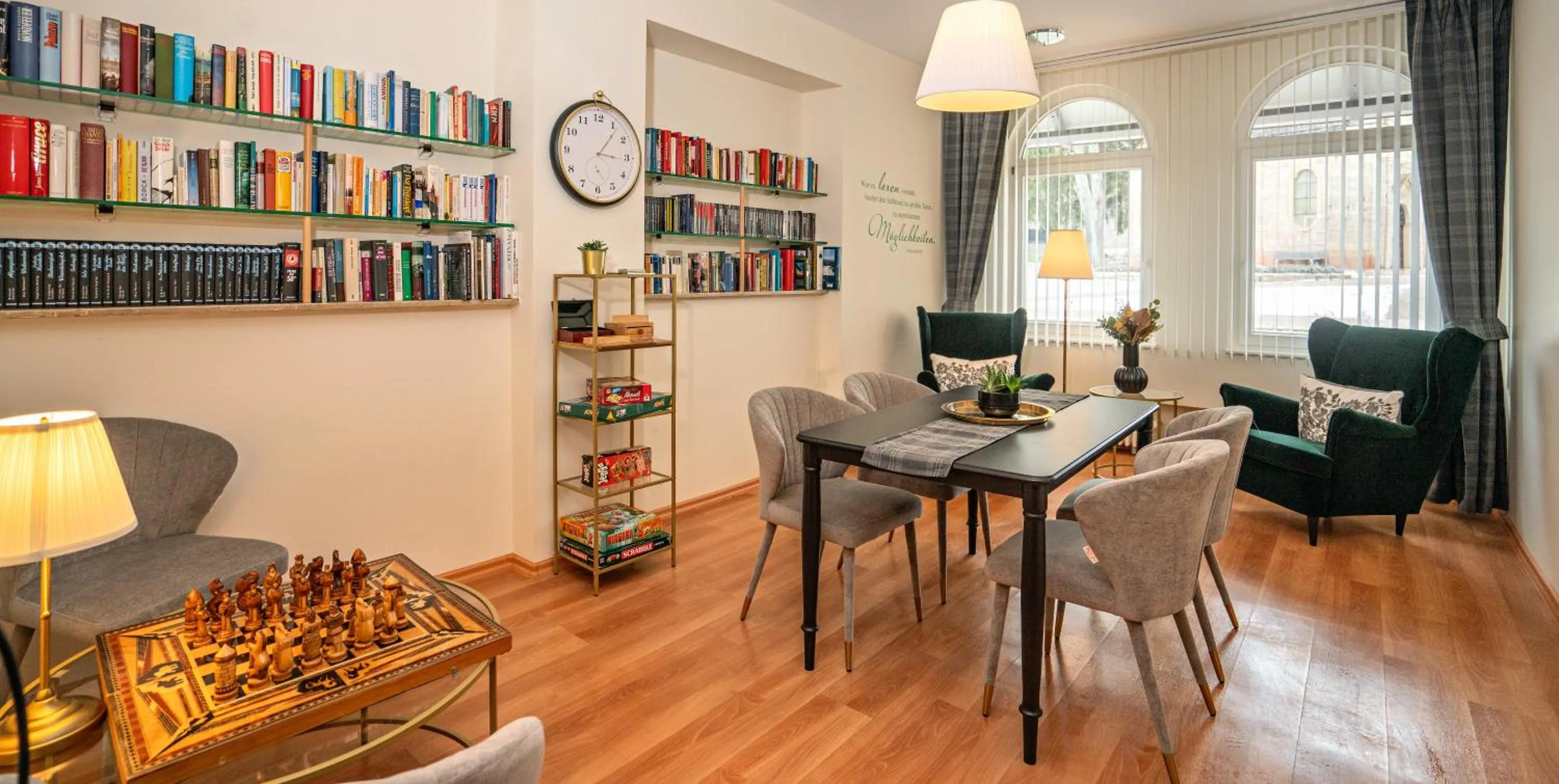 Library in Möhringers Schwarzwald Hotel