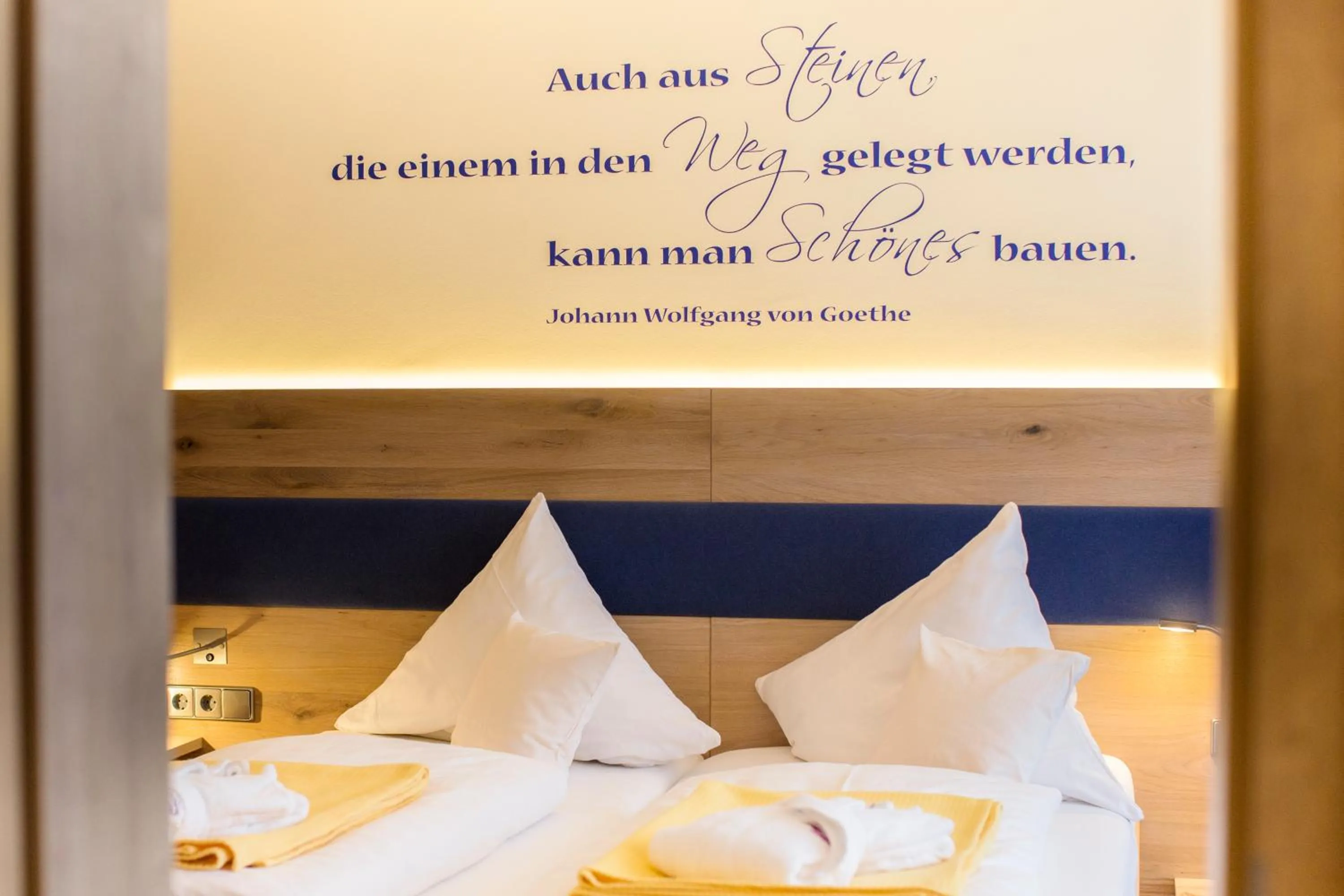 Decorative detail, Bed in Möhringers Schwarzwald Hotel