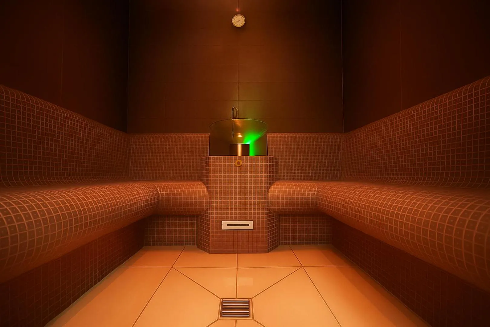 Steam room in Hotel la Meridiana, Lake & SPA