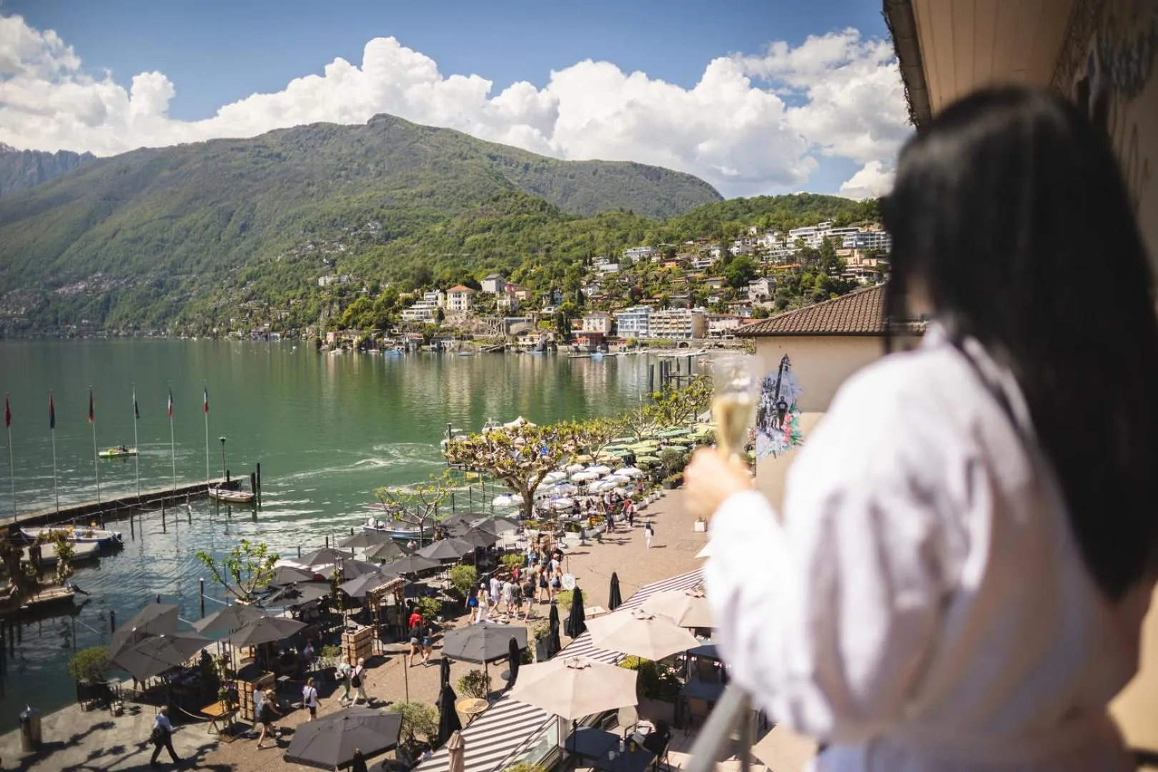 Lake view in Hotel la Meridiana, Lake & SPA
