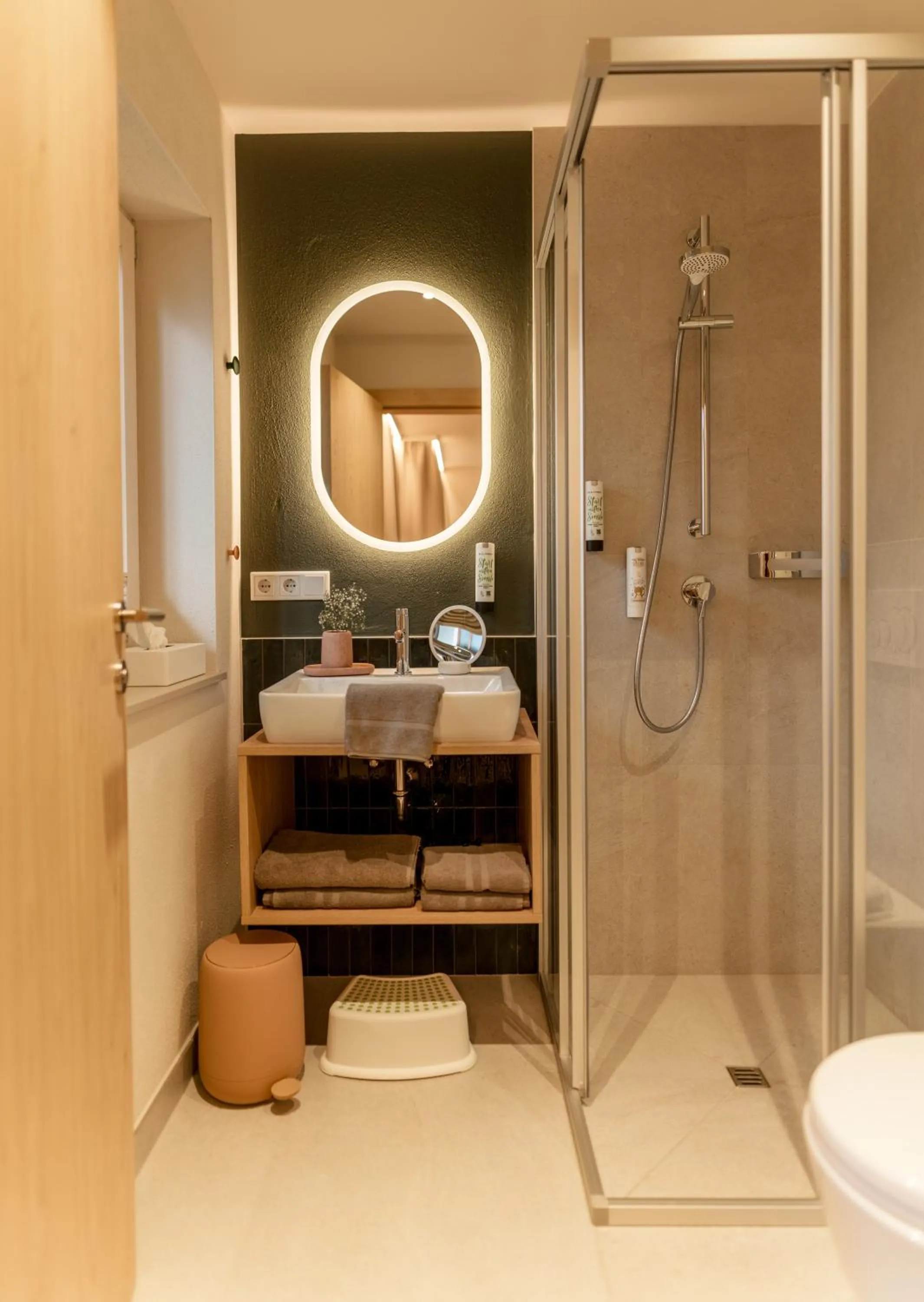 Bathroom in Familienhotel Felsenhof
