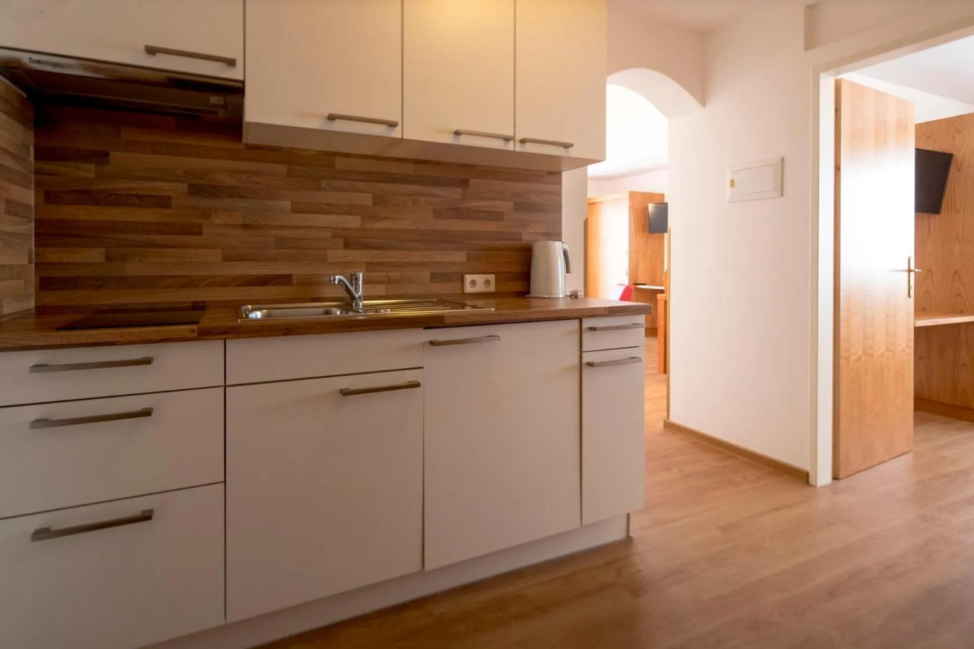 Kitchen or kitchenette in Familienhotel Felsenhof