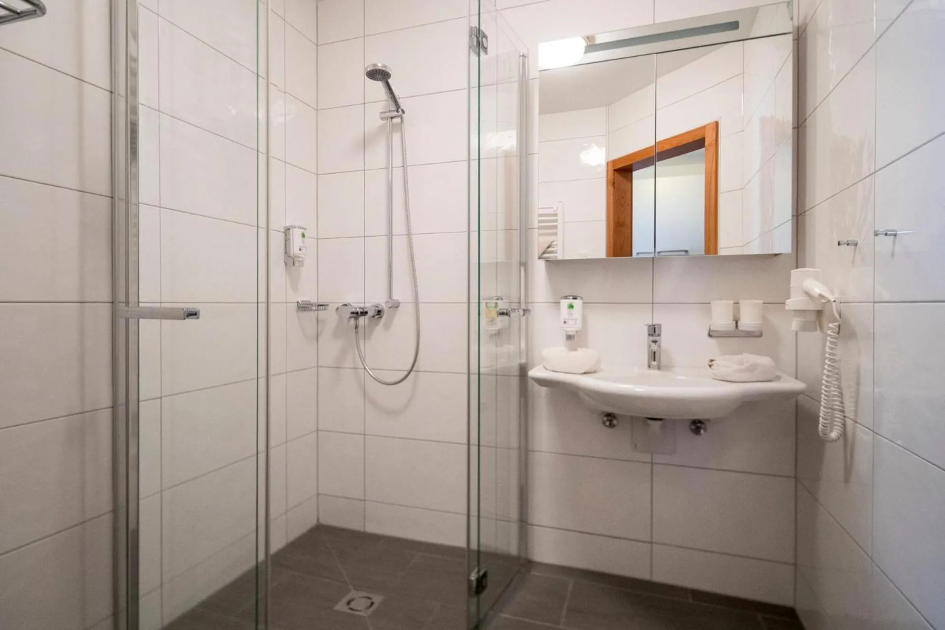 Bathroom in Familienhotel Felsenhof