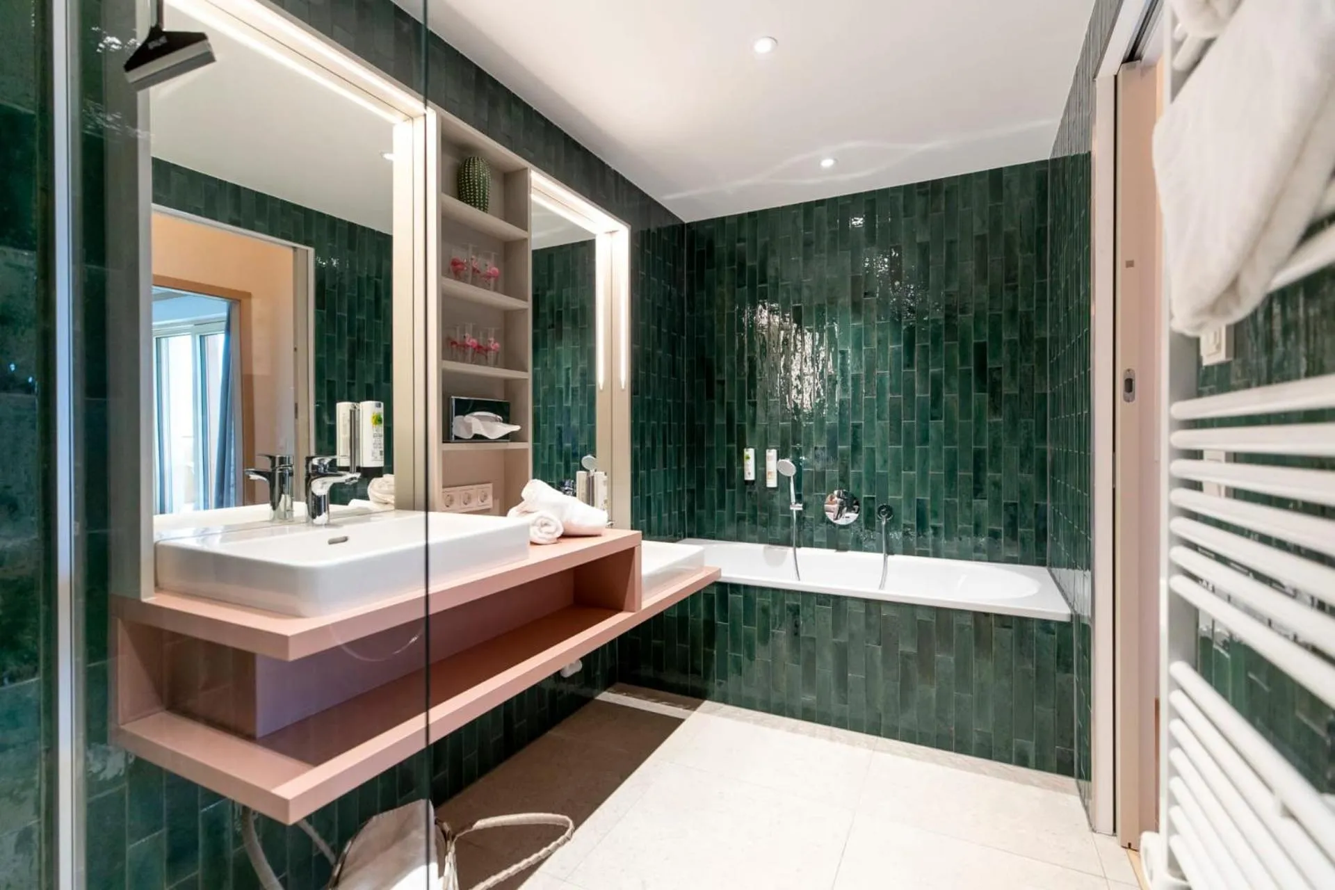 Bathroom in Familienhotel Felsenhof