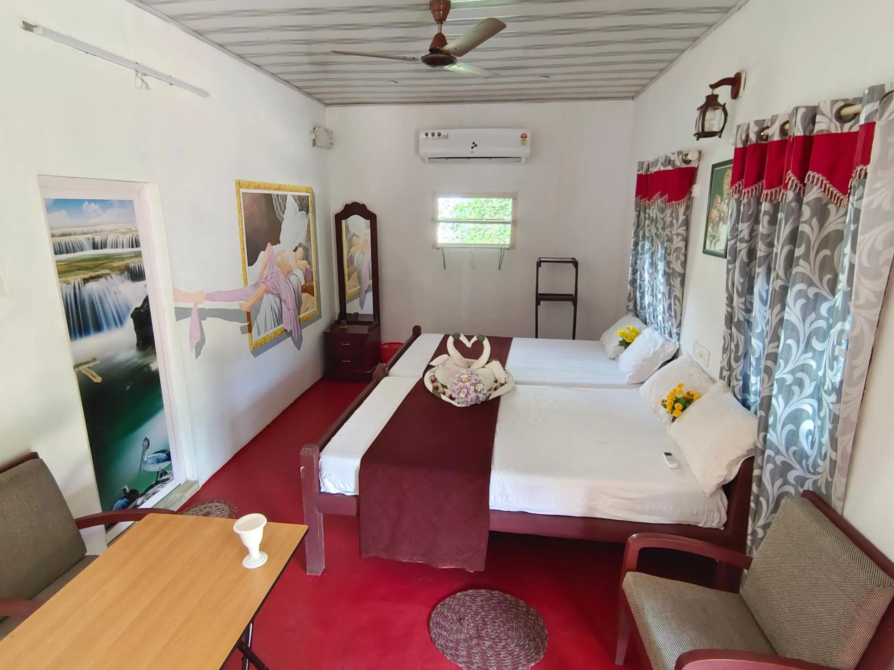 Bed in Achayans Homestay Mararikulam