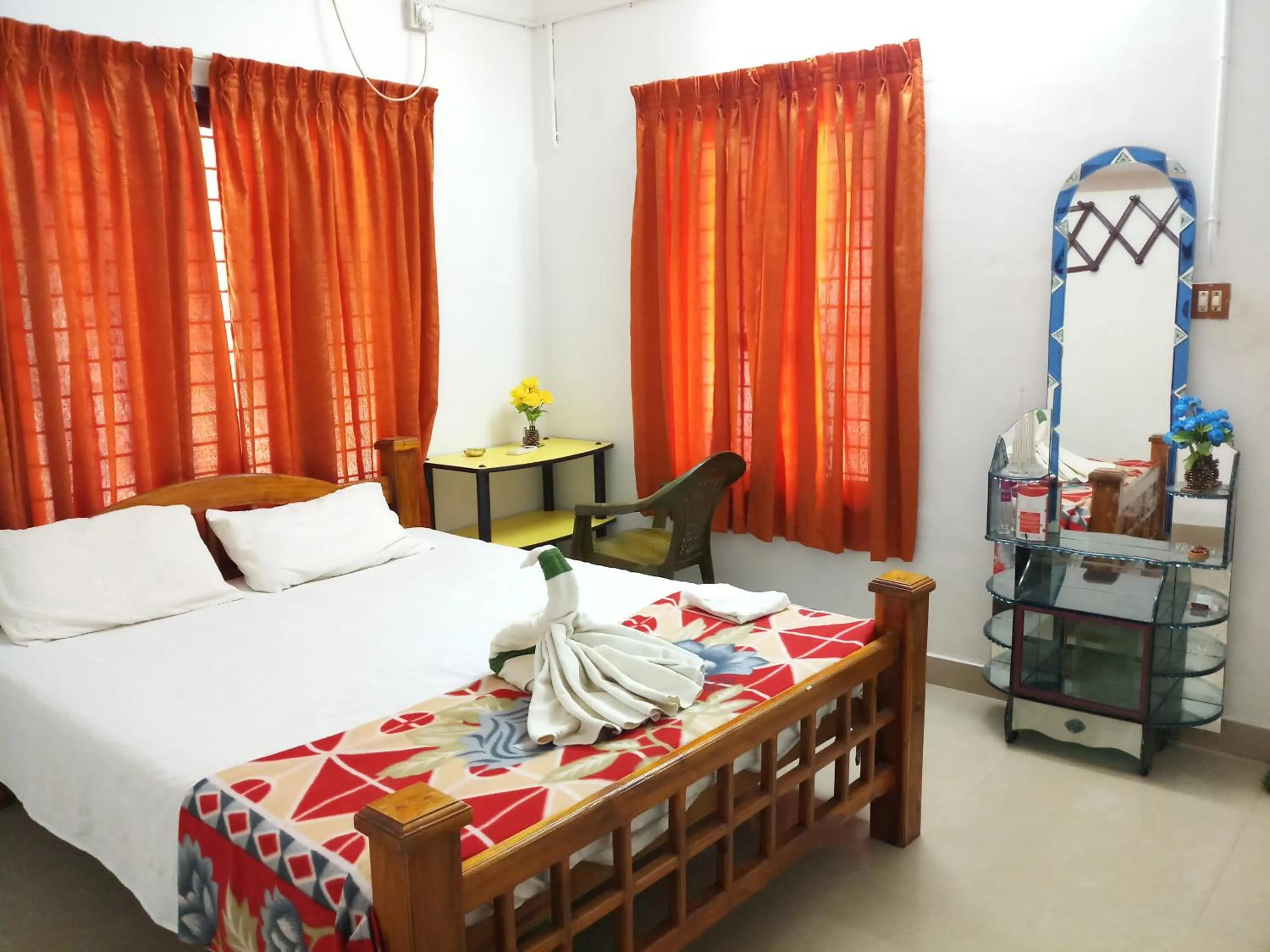 Bed in Achayans Homestay Mararikulam