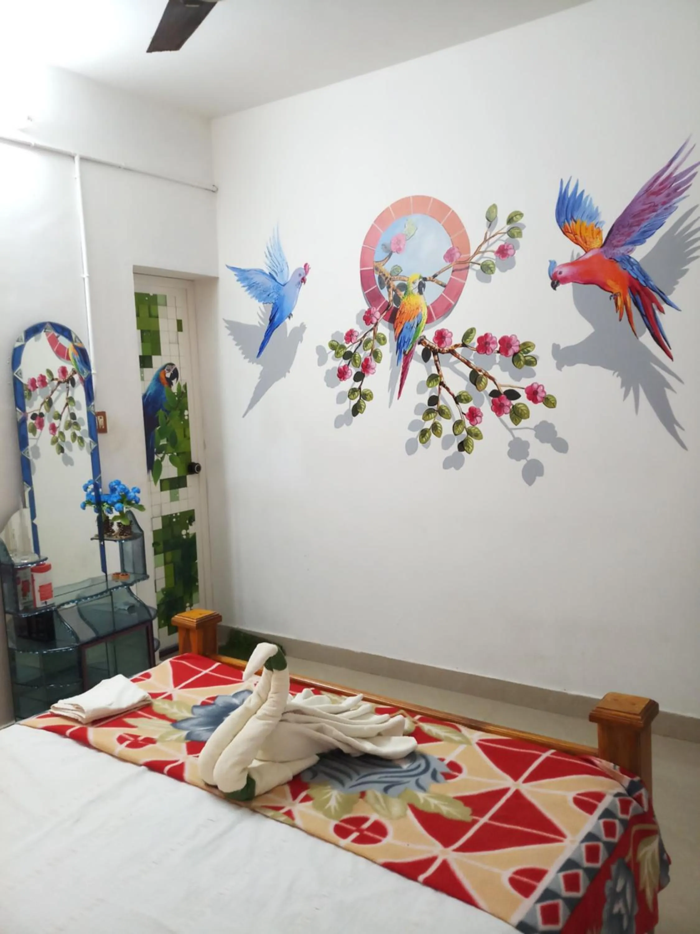 Bed in Achayans Homestay Mararikulam